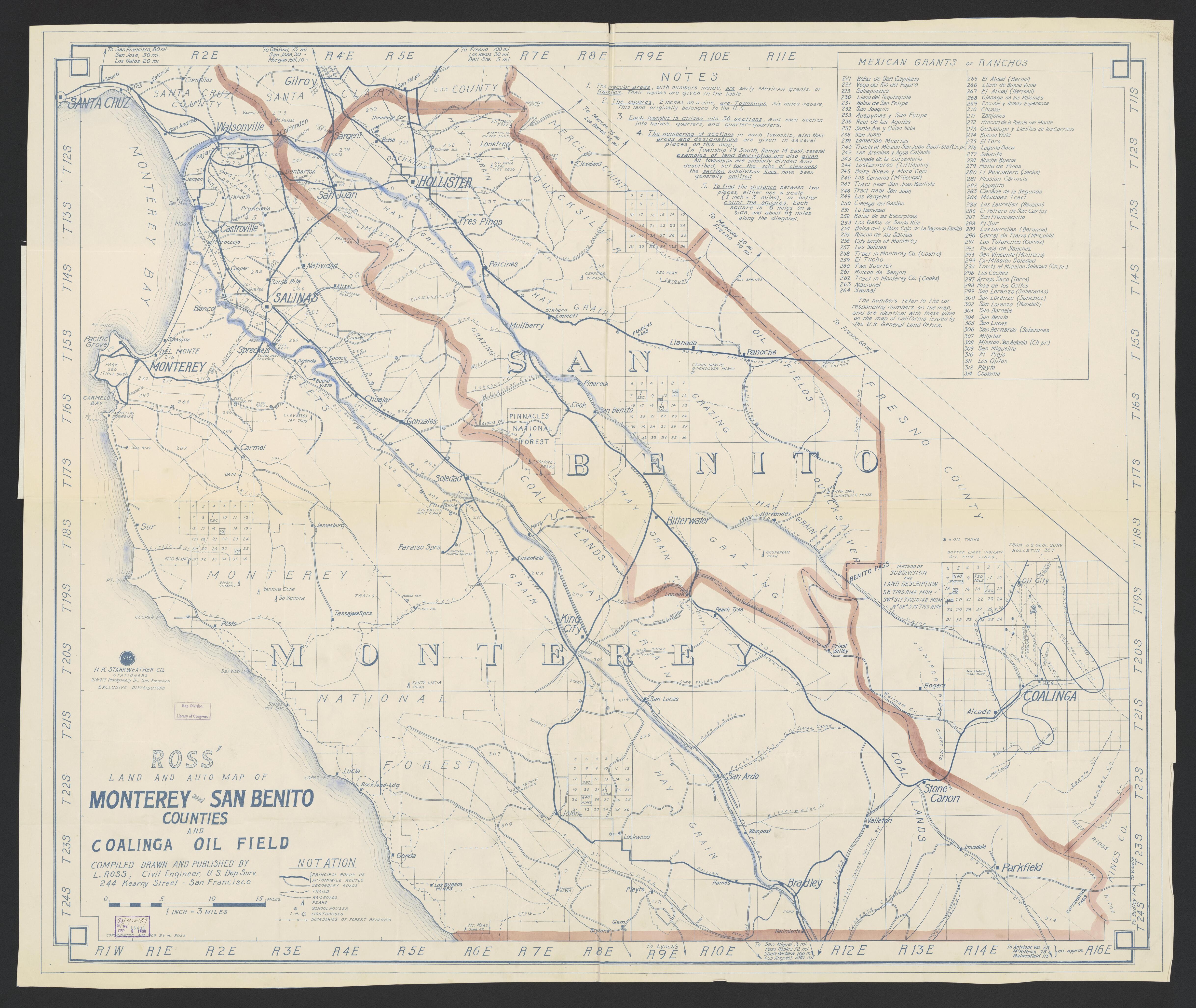 This old map of California, Monterrey County,  was created by  in 1850