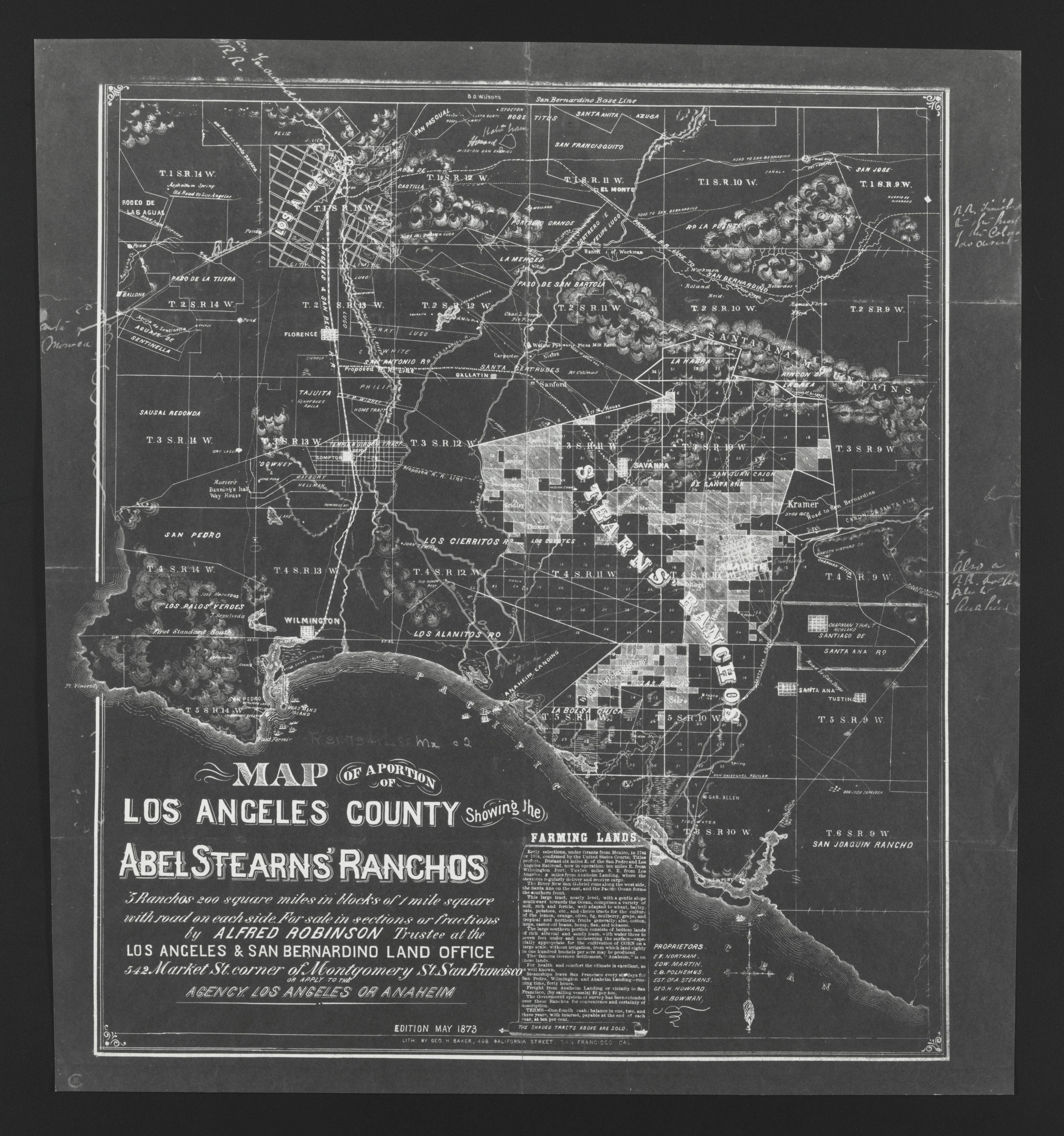 This old map of California, Los Angeles County,  was created by  in 1850