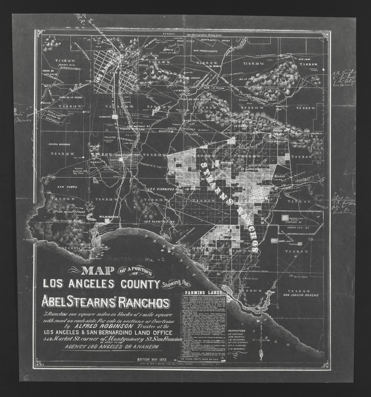 This old map of California, Los Angeles County,  was created by  in 1850