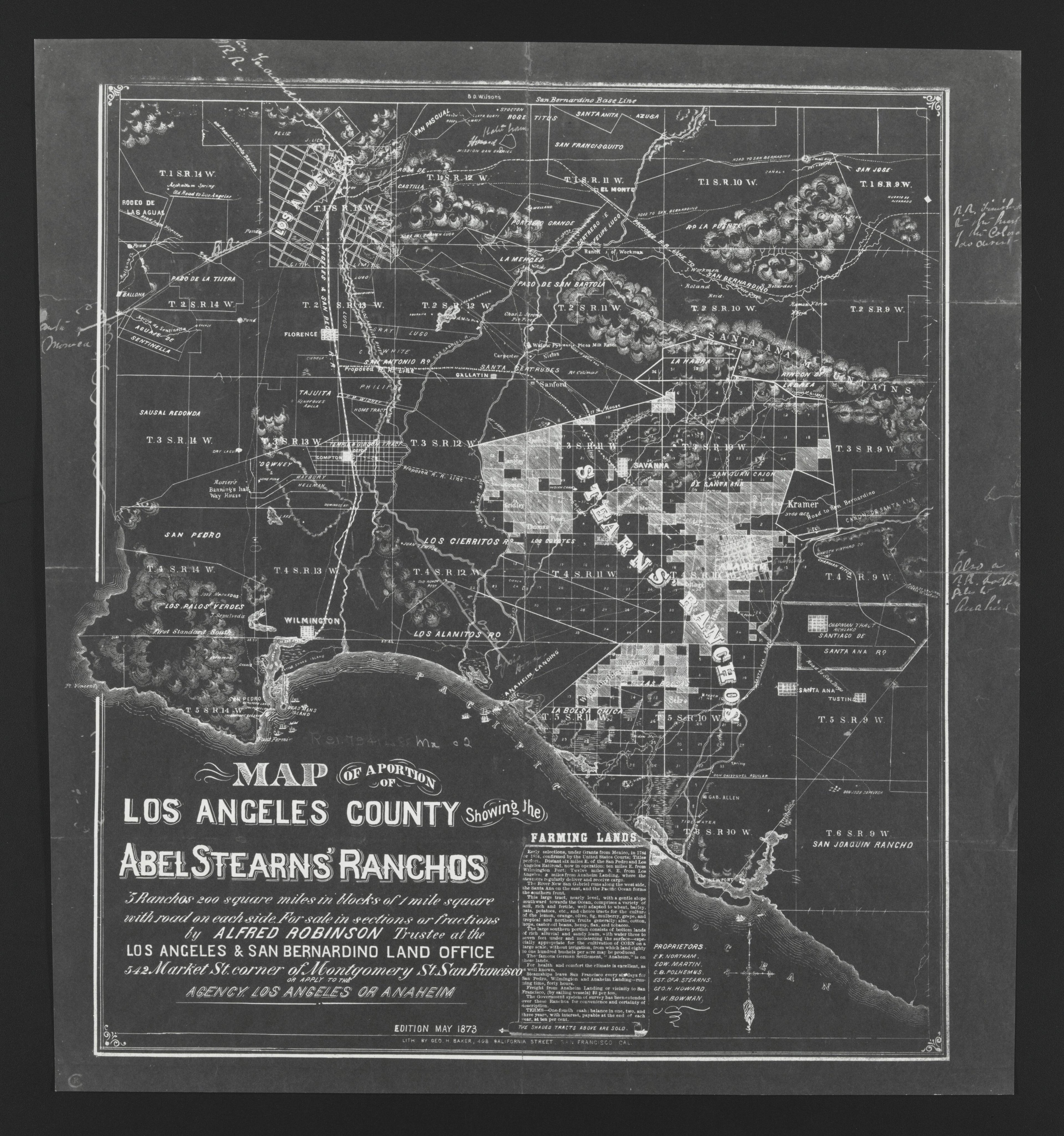 This old map of California, Los Angeles County,  was created by  in 1850