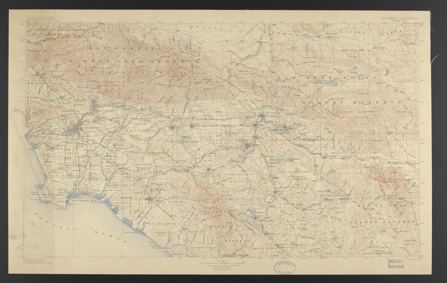 This old map of California, Los Angeles County,  was created by  in 1850