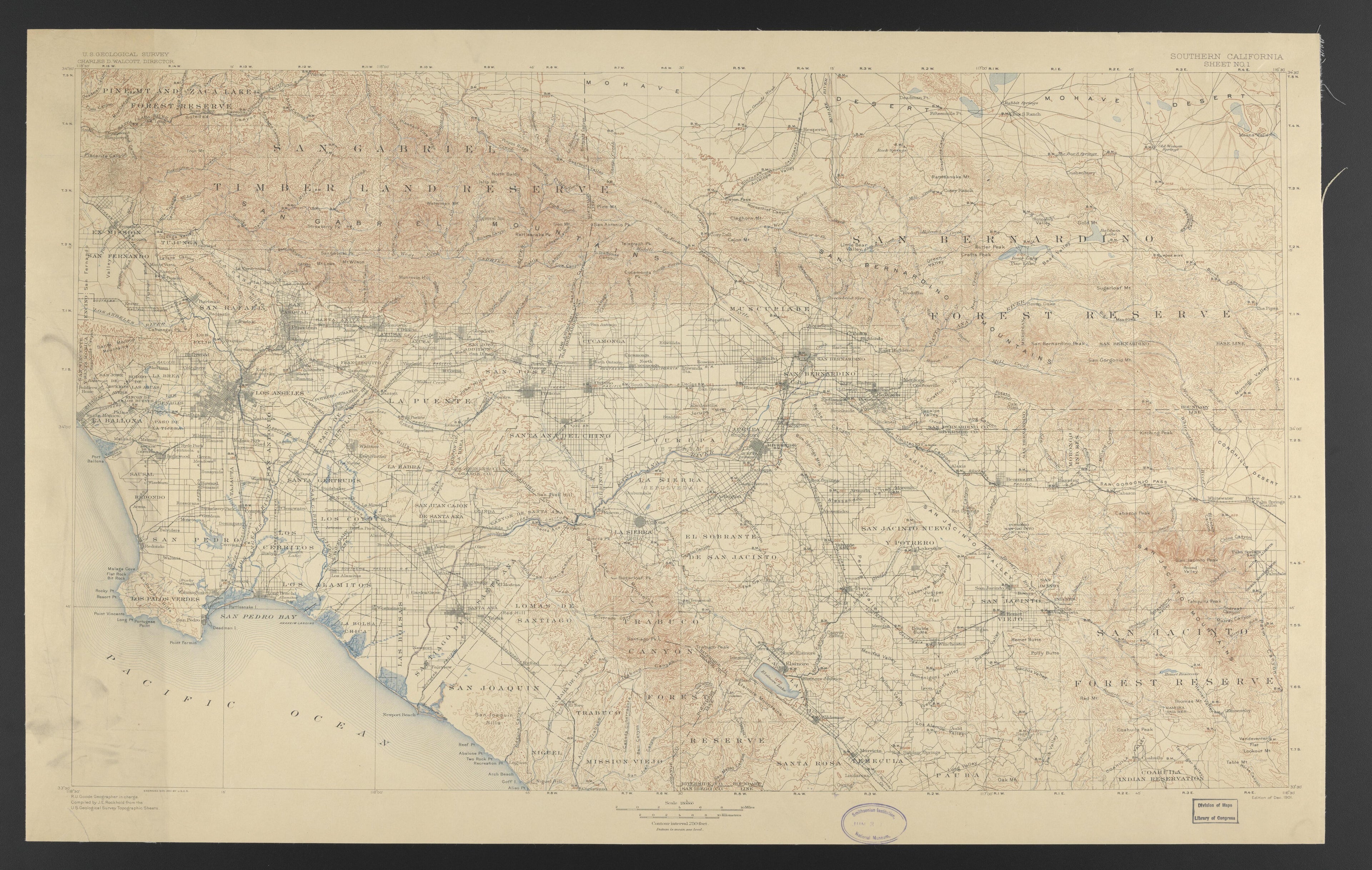 This old map of California, Los Angeles County,  was created by  in 1850