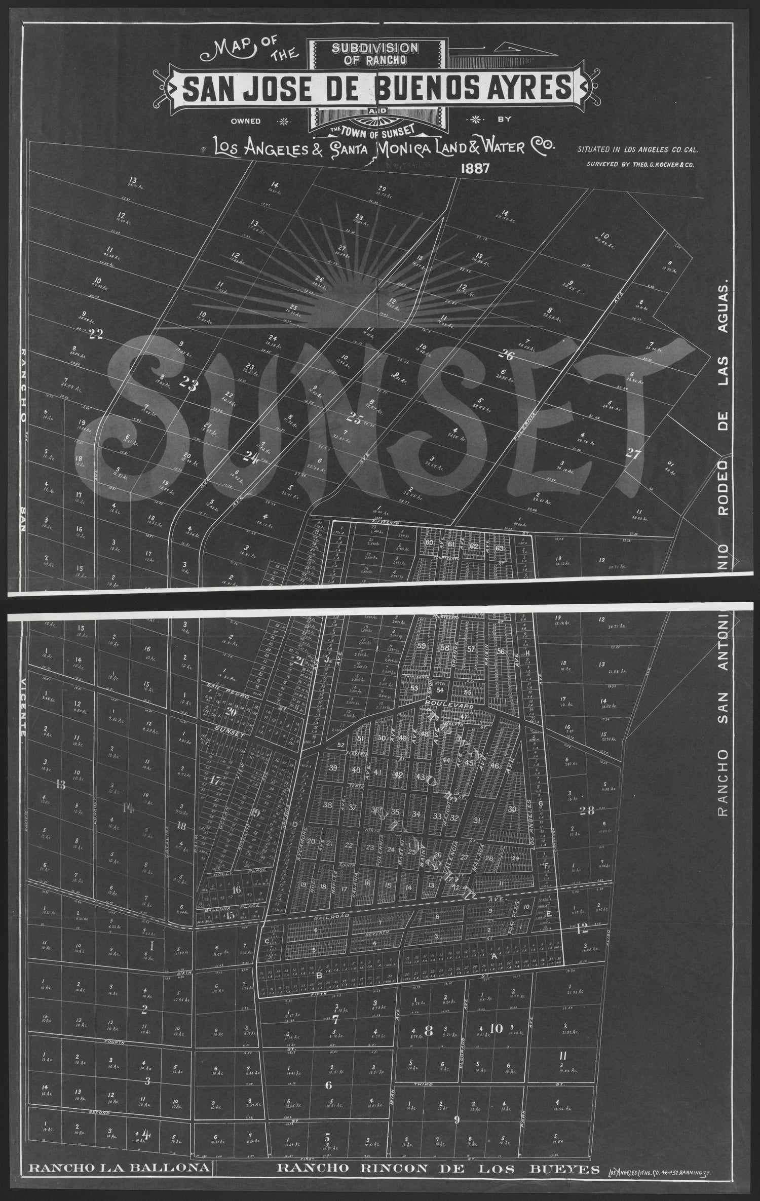 This old map of California, Los Angeles County,  was created by  in 1850