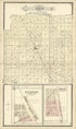 Map of Esmond; Erwin from Standard Atlas of Kingsbury County, South Dakota : Including a Plat Book of the Villages, Cities and Townships of the County, Map of the State, United States and World : Patrons Directory, … 1909 by Relic Map Company