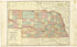 Nebraska from Standard Atlas of Seward County, Nebraska : Including a Plat Book of the Villages, Cities and Townships of the County, Map of the State, United States and World, Patrons Directory, Reference Business … 1908 by Relic Map Company