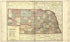 Nebraska from Standard Atlas of Cuming County, Nebraska : Including a Plat Book of the Villages, Cities and Townships of the County, Map of the State, United States and World, Patrons Directory, Reference Business … 1908 by Relic Map Company