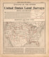 United States Land Surveys, P.1 from Standard Atlas of Foster County, North Dakota : Including a Plat Book of the Villages, Cities and Townships of the County, Map of the State, United States and World : Patrons Directory, … 1910 by Relic Map Company