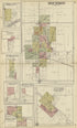 Bourbon, Tyner, Donselson, Hibbard, Rutland, Burr Oak Sta., Linkville, Tippecanoe from Standard Atlas of Marshall County, Indiana : Including a Plat Book of the Villages, Cities and Townships of the County, Map of the State, United States and World, P... by Relic Map Company
