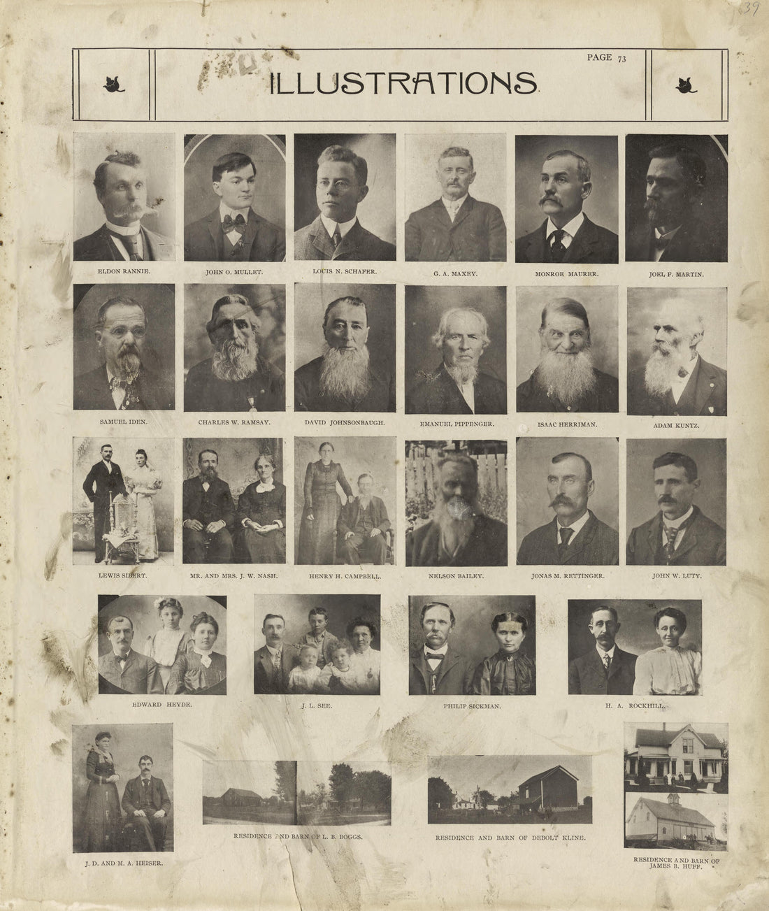 Illustrations - Continued from Standard Atlas of Marshall County, Indiana : Including a Plat Book of the Villages, Cities and Townships of the County, Map of the State, United States and World, Patrons Directory, Reference Business … 1908 by Relic Map Company
