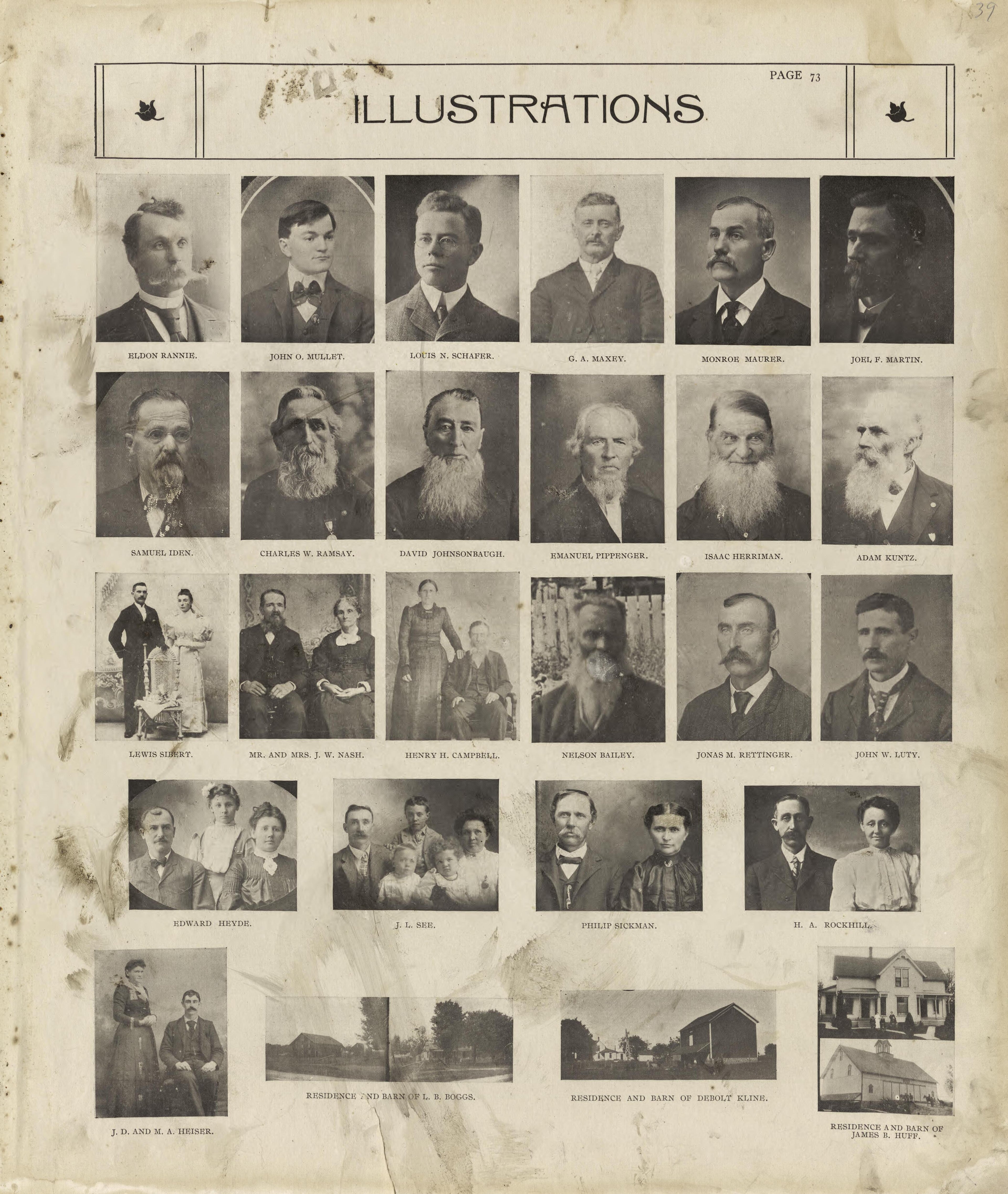 Illustrations - Continued from Standard Atlas of Marshall County, Indiana : Including a Plat Book of the Villages, Cities and Townships of the County, Map of the State, United States and World, Patrons Directory, Reference Business … 1908 by Relic Map Company