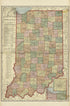 Map of Indiana from Standard Atlas of Marshall County, Indiana : Including a Plat Book of the Villages, Cities and Townships of the County, Map of the State, United States and World, Patrons Directory, Reference Business … 1908 by Relic Map Company