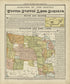 United States Land Surveys from Standard Atlas of Marshall County, Indiana : Including a Plat Book of the Villages, Cities and Townships of the County, Map of the State, United States and World, Patrons Directory, Reference Business … 1908 by Relic Map Company