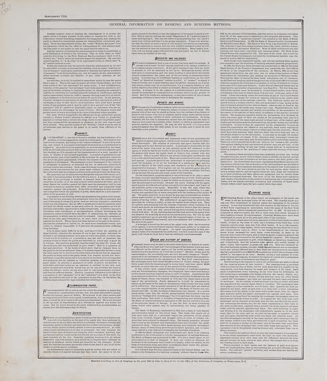 General Information of Banking and Business Methods from Standard Atlas of Audubon County, Iowa : Including a Plat Book of the Villages, Cities and Townships of the County, Map of the State, United States and World, Patrons Directory, Reference Busine... by Relic Map Company
