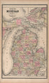 Map of Michigan from Standard Atlas of Washtenaw County, Michigan : Including a Plat Book of the Villages, Cities and Townships of the County, Map of the State, United States and World, Farmers Directory, Reference Business … 1895 by Relic Map Company