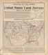 United States Land Surveys from Standard Atlas of Douglas County, South Dakota : Including a Plat Book of the Villages, Cities and Townships of the County, Map of the State, United States and World, Patrons Directory, Reference … 1909 by Relic Map Company