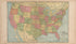 Map of the United States from Standard Atlas of Douglas County, South Dakota : Including a Plat Book of the Villages, Cities and Townships of the County, Map of the State, United States and World, Patrons Directory, Reference … 1909 by Relic Map Company