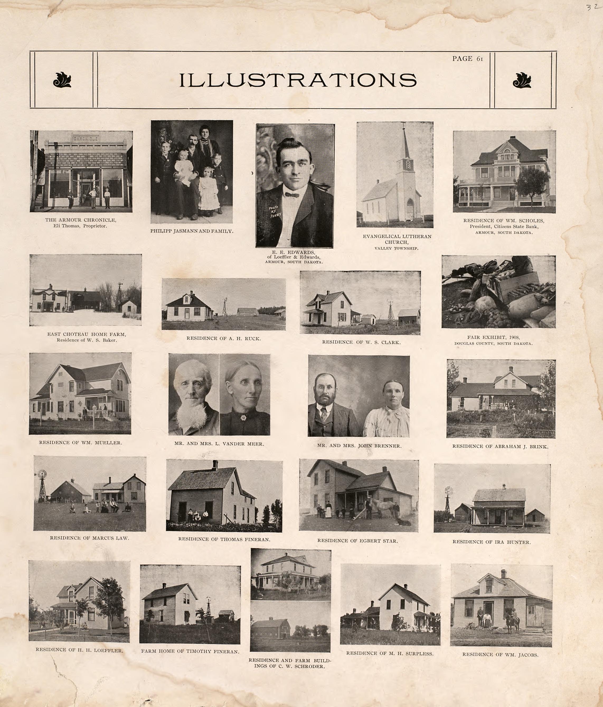 Analysis of the System of United States Land Surveys from Standard Atlas of Douglas County, South Dakota : Including a Plat Book of the Villages, Cities and Townships of the County, Map of the State, United States and World, Patrons Directory, Referen... by Relic Map Company