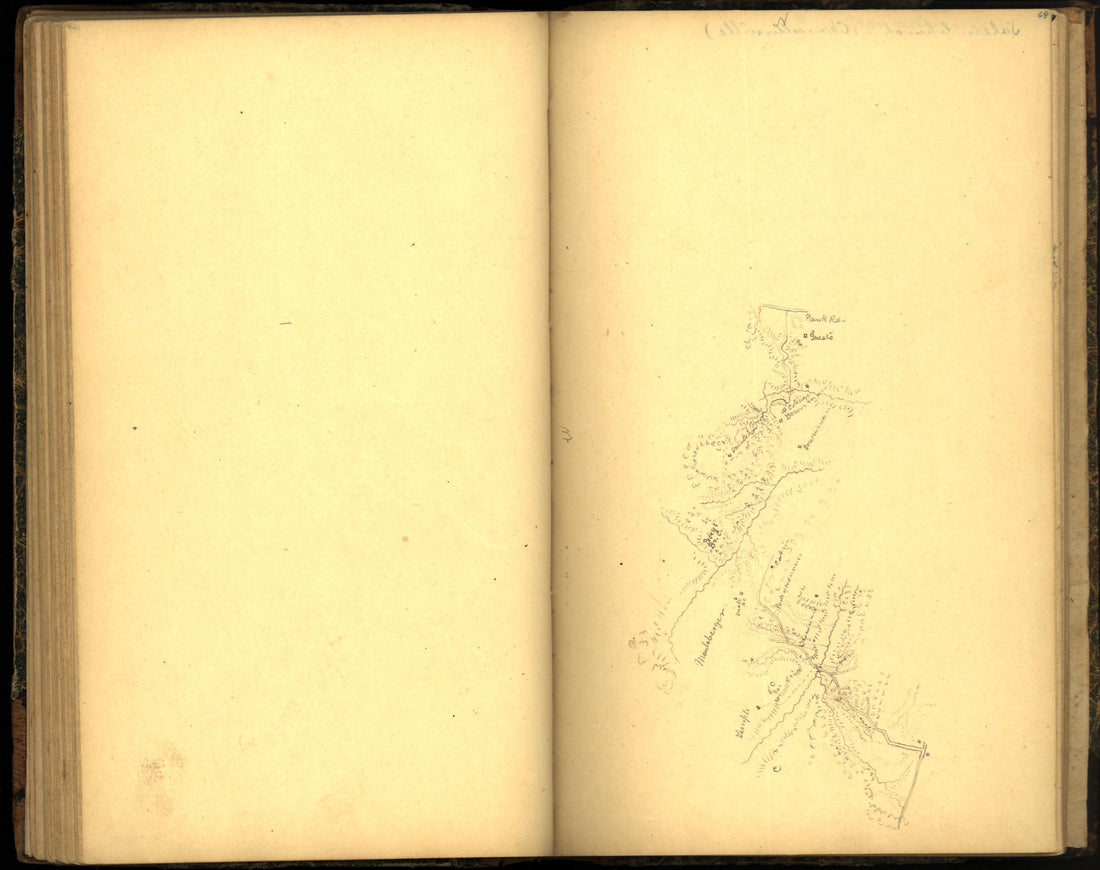 Image 77 of Sketch Book of Jed. Hotchkiss, Capt. &amp; Top. Eng., Hd. Qrs., 2nd Corps, Army of N. Virginia : Virginia from Sketch Book of Jed. Hotchkiss, Capt. &amp; Top. Eng., Hd. Qrs., 2nd Corps, Army of N. Virginia : Virginia 1862 by Relic Map Company