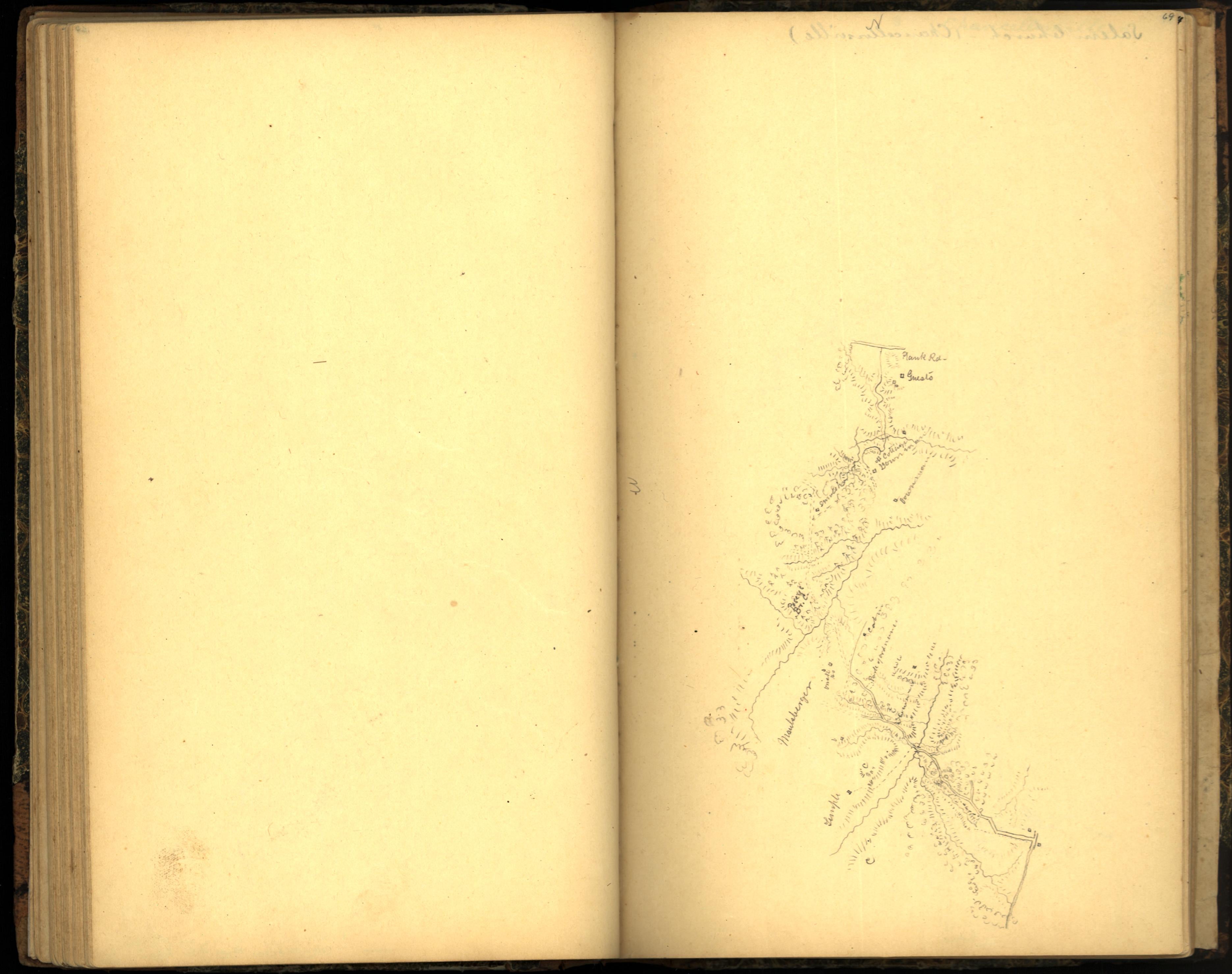 Image 77 of Sketch Book of Jed. Hotchkiss, Capt. &amp; Top. Eng., Hd. Qrs., 2nd Corps, Army of N. Virginia : Virginia from Sketch Book of Jed. Hotchkiss, Capt. &amp; Top. Eng., Hd. Qrs., 2nd Corps, Army of N. Virginia : Virginia 1862 by Relic Map Company