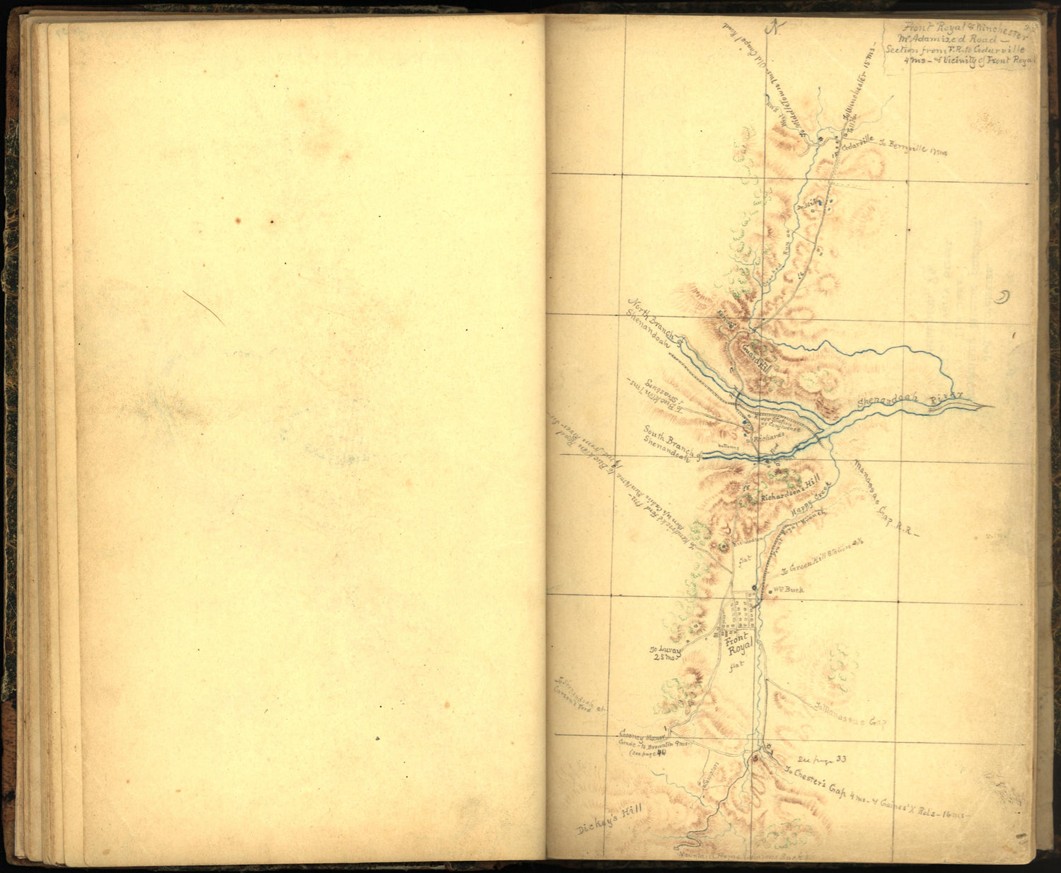 Image 37 of Sketch Book of Jed. Hotchkiss, Capt. &amp; Top. Eng., Hd. Qrs., 2nd Corps, Army of N. Virginia : Virginia from Sketch Book of Jed. Hotchkiss, Capt. &amp; Top. Eng., Hd. Qrs., 2nd Corps, Army of N. Virginia : Virginia 1862 by Relic Map Company