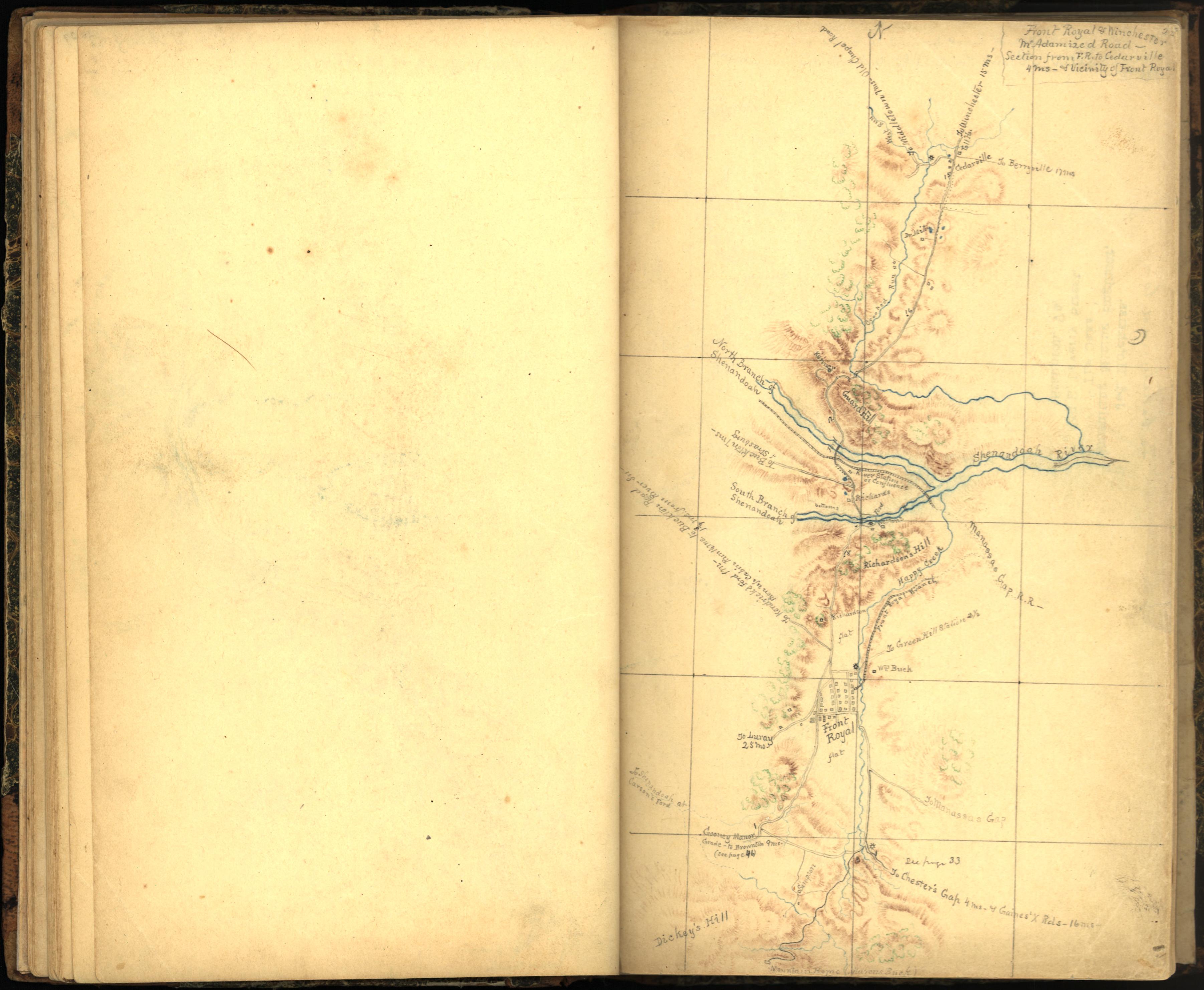 Image 37 of Sketch Book of Jed. Hotchkiss, Capt. &amp; Top. Eng., Hd. Qrs., 2nd Corps, Army of N. Virginia : Virginia from Sketch Book of Jed. Hotchkiss, Capt. &amp; Top. Eng., Hd. Qrs., 2nd Corps, Army of N. Virginia : Virginia 1862 by Relic Map Company