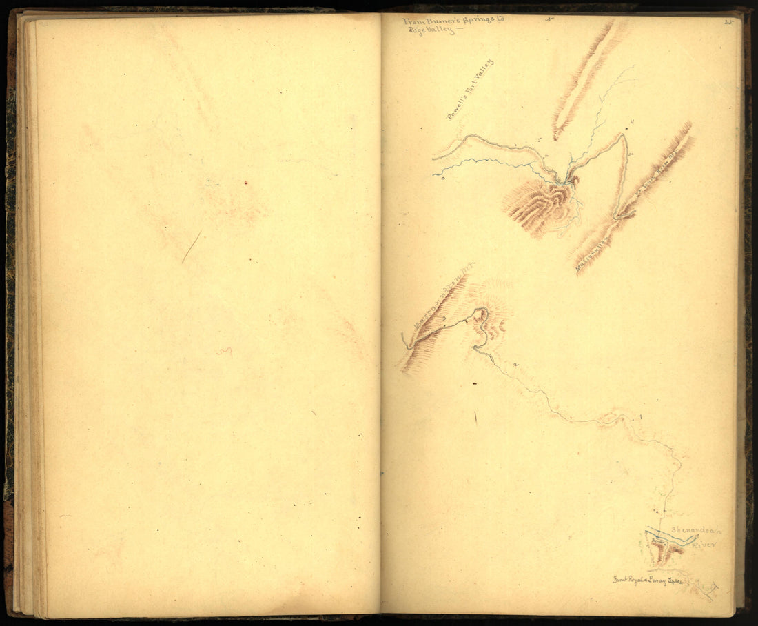 Image 34 of Sketch Book of Jed. Hotchkiss, Capt. &amp; Top. Eng., Hd. Qrs., 2nd Corps, Army of N. Virginia : Virginia from Sketch Book of Jed. Hotchkiss, Capt. &amp; Top. Eng., Hd. Qrs., 2nd Corps, Army of N. Virginia : Virginia 1862 by Relic Map Company