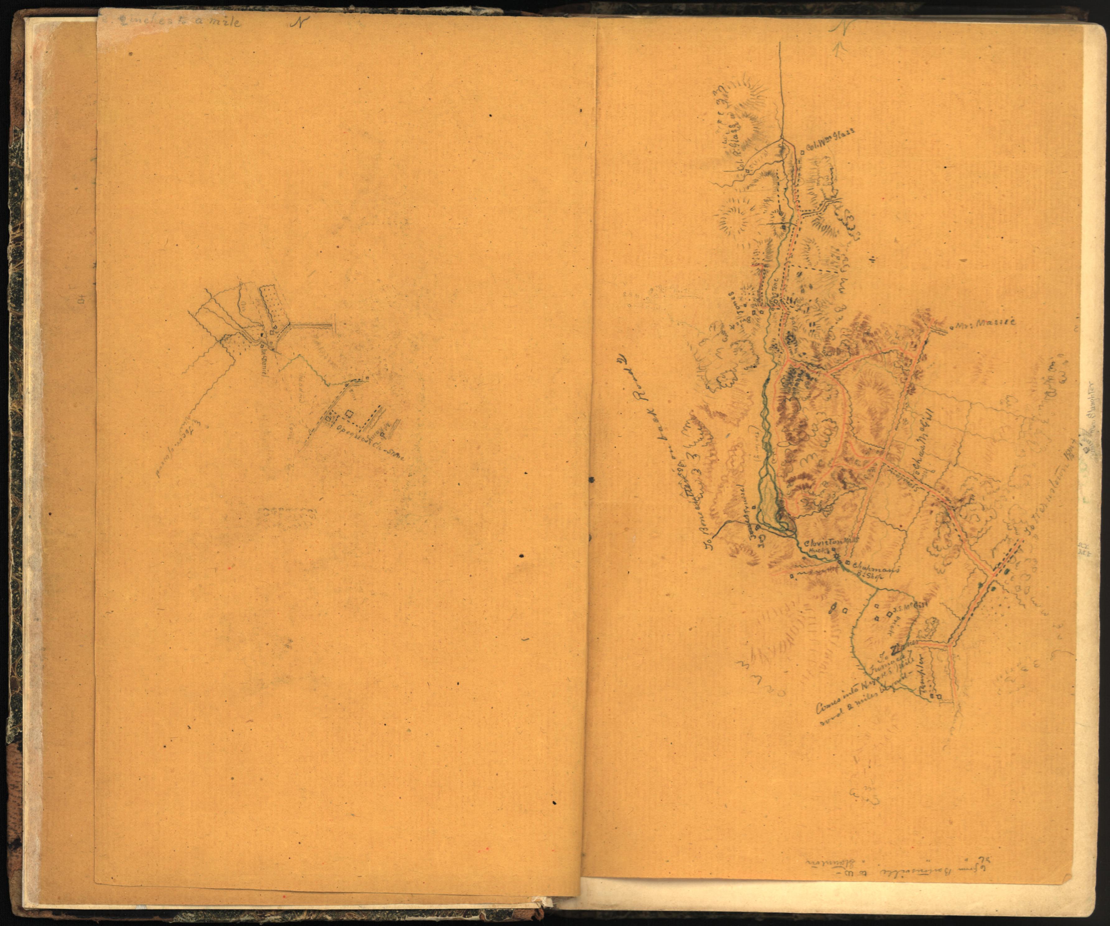 Image 6 of Sketch Book of Jed. Hotchkiss, Capt. &amp; Top. Eng., Hd. Qrs., 2nd Corps, Army of N. Virginia : Virginia from Sketch Book of Jed. Hotchkiss, Capt. &amp; Top. Eng., Hd. Qrs., 2nd Corps, Army of N. Virginia : Virginia 1862 by Relic Map Company