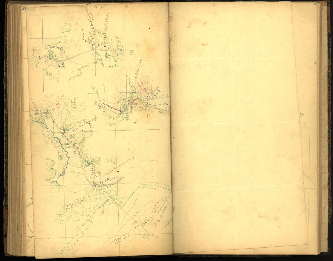 Image 94 of Sketch Book of Jed. Hotchkiss, Capt. &amp; Top. Eng., Hd. Qrs., 2nd Corps, Army of N. Virginia : Virginia from Sketch Book of Jed. Hotchkiss, Capt. &amp; Top. Eng., Hd. Qrs., 2nd Corps, Army of N. Virginia : Virginia 1862 by Relic Map Company