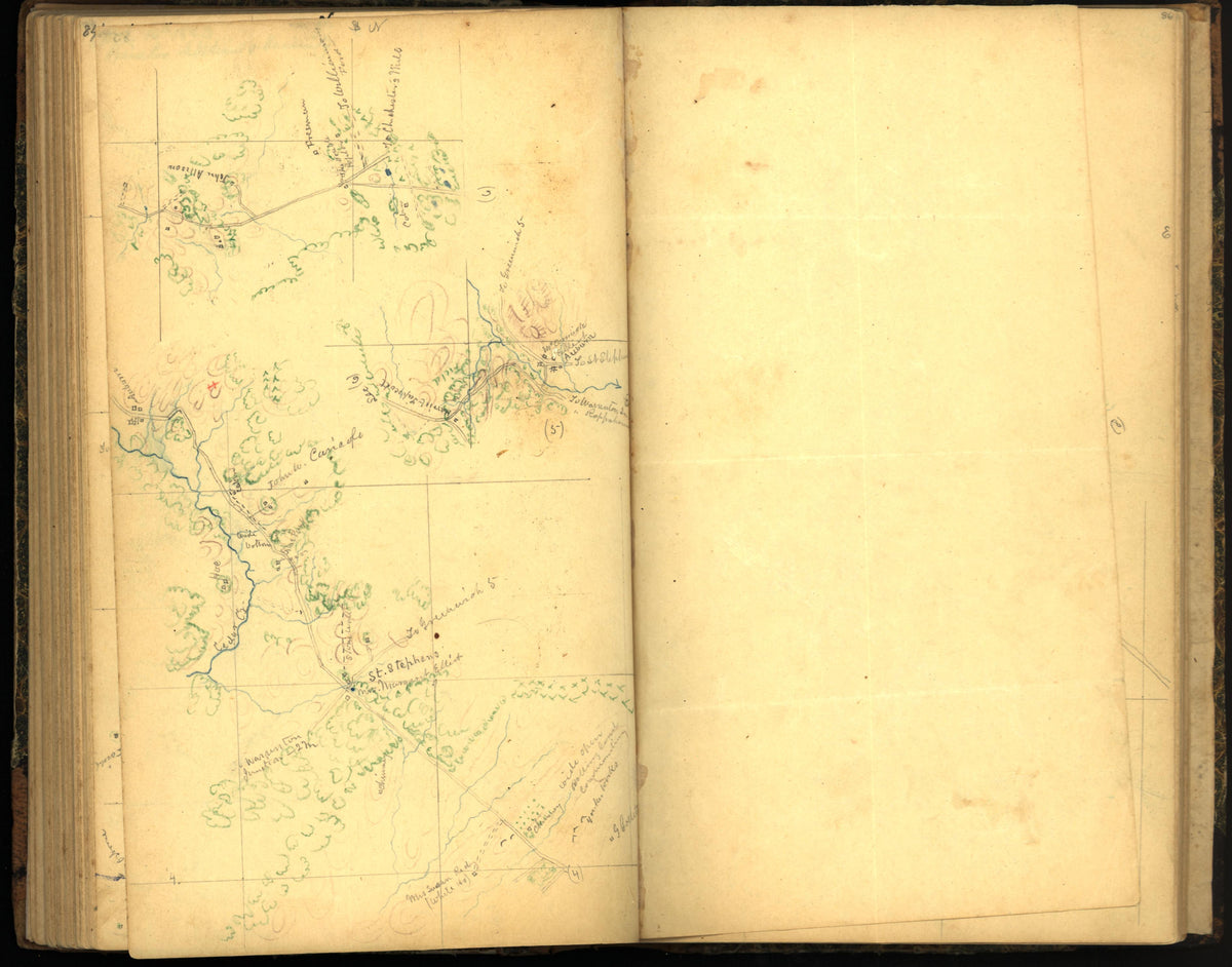 Image 94 of Sketch Book of Jed. Hotchkiss, Capt. &amp; Top. Eng., Hd. Qrs., 2nd Corps, Army of N. Virginia : Virginia from Sketch Book of Jed. Hotchkiss, Capt. &amp; Top. Eng., Hd. Qrs., 2nd Corps, Army of N. Virginia : Virginia 1862 by Relic Map Company