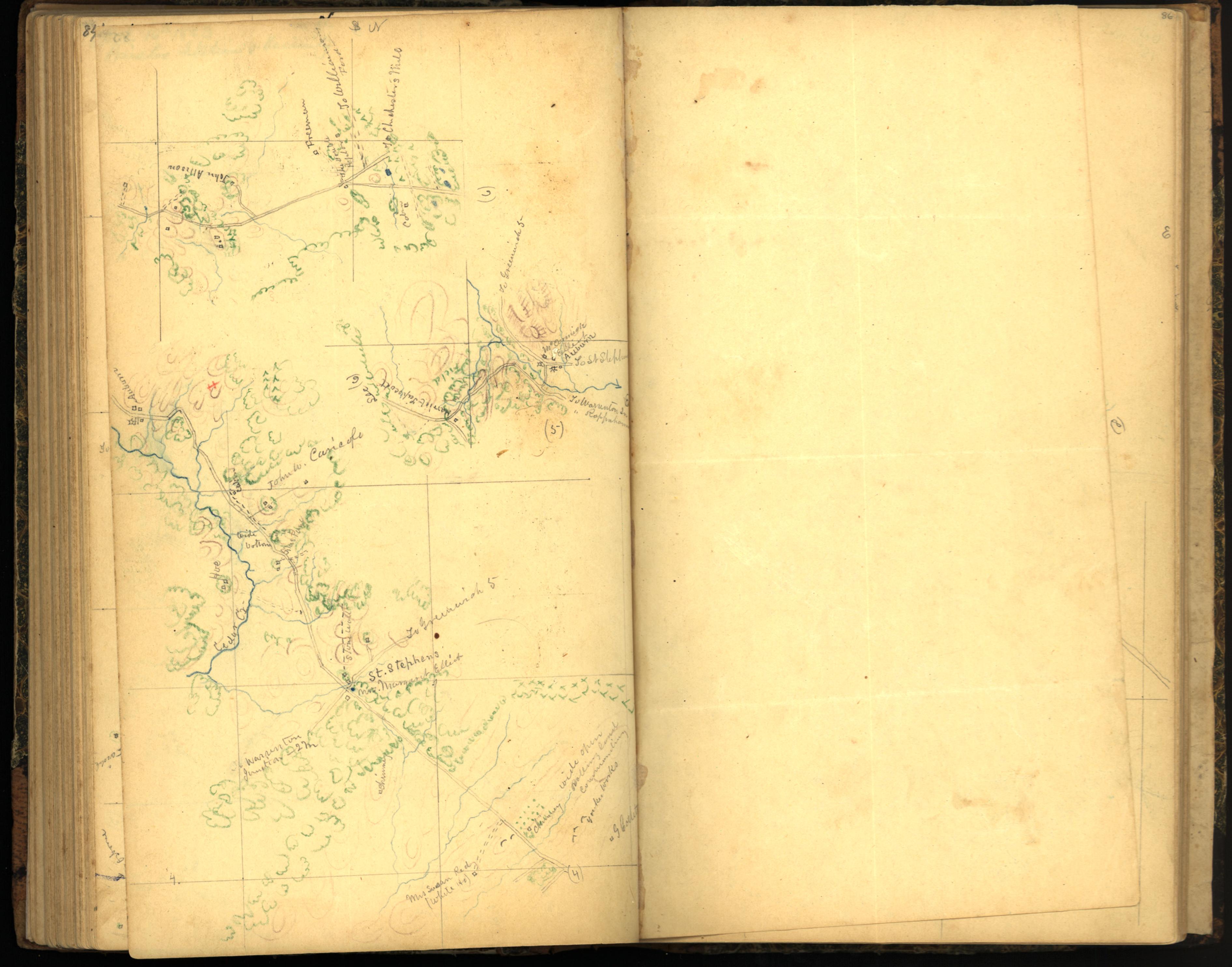 Image 94 of Sketch Book of Jed. Hotchkiss, Capt. &amp; Top. Eng., Hd. Qrs., 2nd Corps, Army of N. Virginia : Virginia from Sketch Book of Jed. Hotchkiss, Capt. &amp; Top. Eng., Hd. Qrs., 2nd Corps, Army of N. Virginia : Virginia 1862 by Relic Map Company