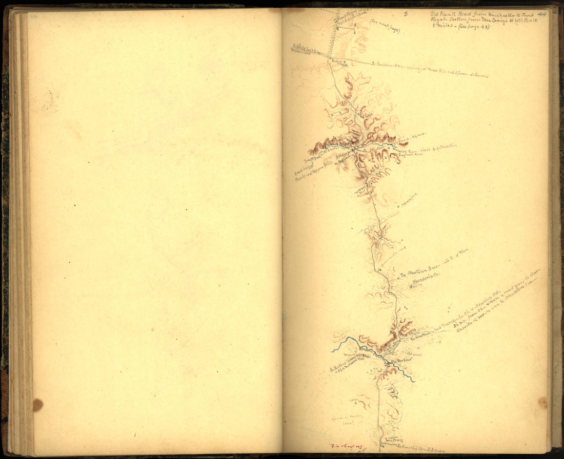 Image 52 of Sketch Book of Jed. Hotchkiss, Capt. &amp; Top. Eng., Hd. Qrs., 2nd Corps, Army of N. Virginia : Virginia from Sketch Book of Jed. Hotchkiss, Capt. &amp; Top. Eng., Hd. Qrs., 2nd Corps, Army of N. Virginia : Virginia 1862 by Relic Map Company