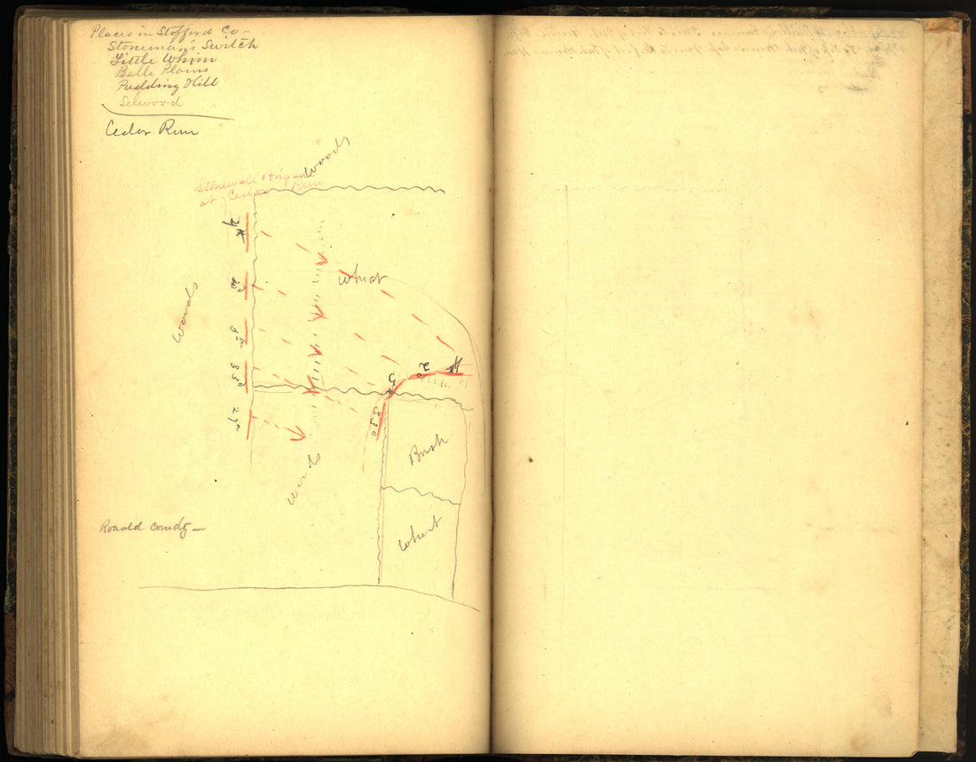 Image 114 of Sketch Book of Jed. Hotchkiss, Capt. &amp; Top. Eng., Hd. Qrs., 2nd Corps, Army of N. Virginia : Virginia from Sketch Book of Jed. Hotchkiss, Capt. &amp; Top. Eng., Hd. Qrs., 2nd Corps, Army of N. Virginia : Virginia 1862 by Relic Map Company