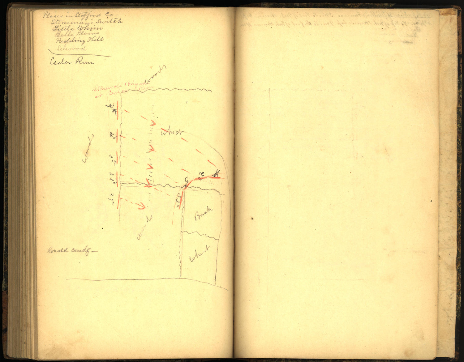 Image 114 of Sketch Book of Jed. Hotchkiss, Capt. &amp; Top. Eng., Hd. Qrs., 2nd Corps, Army of N. Virginia : Virginia from Sketch Book of Jed. Hotchkiss, Capt. &amp; Top. Eng., Hd. Qrs., 2nd Corps, Army of N. Virginia : Virginia 1862 by Relic Map Company