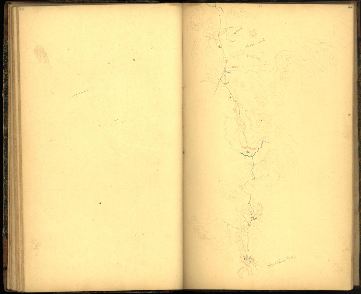 Image 43 of Sketch Book of Jed. Hotchkiss, Capt. &amp; Top. Eng., Hd. Qrs., 2nd Corps, Army of N. Virginia : Virginia from Sketch Book of Jed. Hotchkiss, Capt. &amp; Top. Eng., Hd. Qrs., 2nd Corps, Army of N. Virginia : Virginia 1862 by Relic Map Company