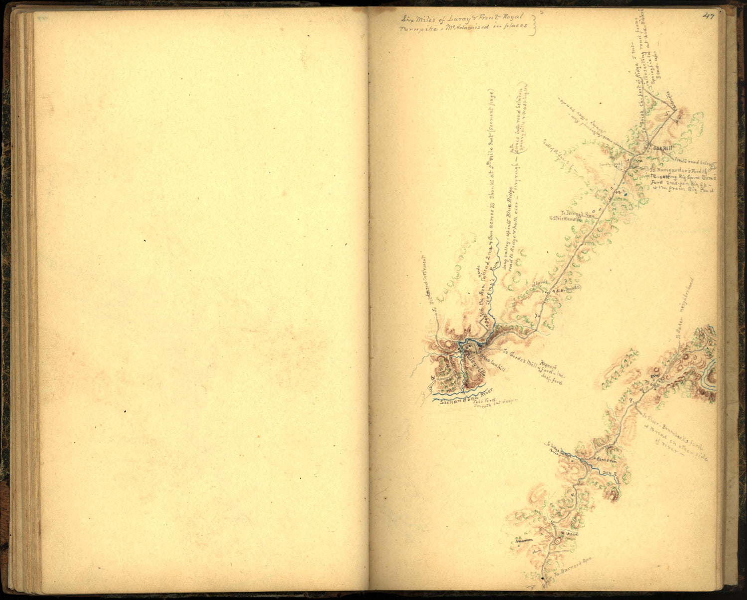 Image 55 of Sketch Book of Jed. Hotchkiss, Capt. &amp; Top. Eng., Hd. Qrs., 2nd Corps, Army of N. Virginia : Virginia from Sketch Book of Jed. Hotchkiss, Capt. &amp; Top. Eng., Hd. Qrs., 2nd Corps, Army of N. Virginia : Virginia 1862 by Relic Map Company
