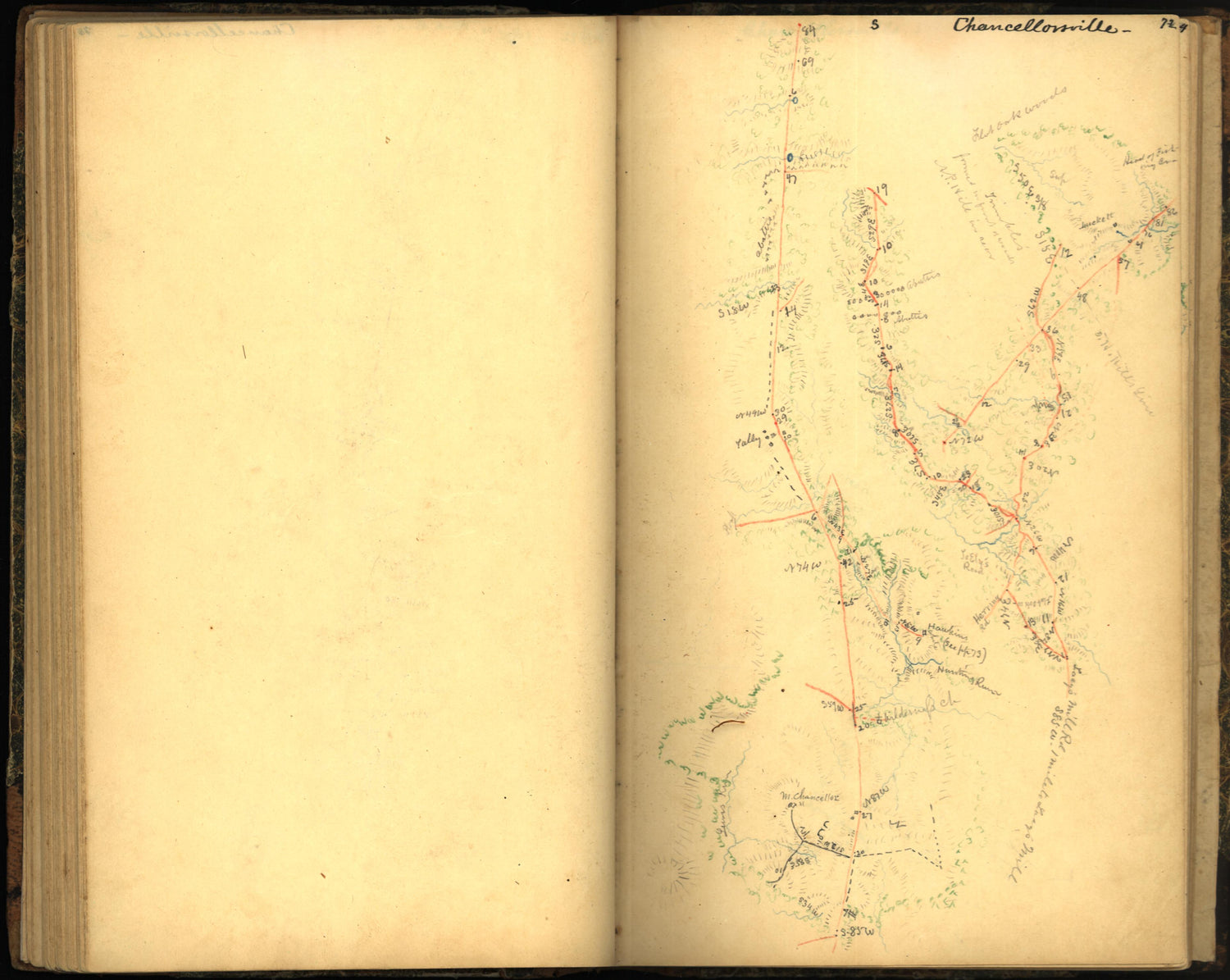 Image 80 of Sketch Book of Jed. Hotchkiss, Capt. &amp; Top. Eng., Hd. Qrs., 2nd Corps, Army of N. Virginia : Virginia from Sketch Book of Jed. Hotchkiss, Capt. &amp; Top. Eng., Hd. Qrs., 2nd Corps, Army of N. Virginia : Virginia 1862 by Relic Map Company