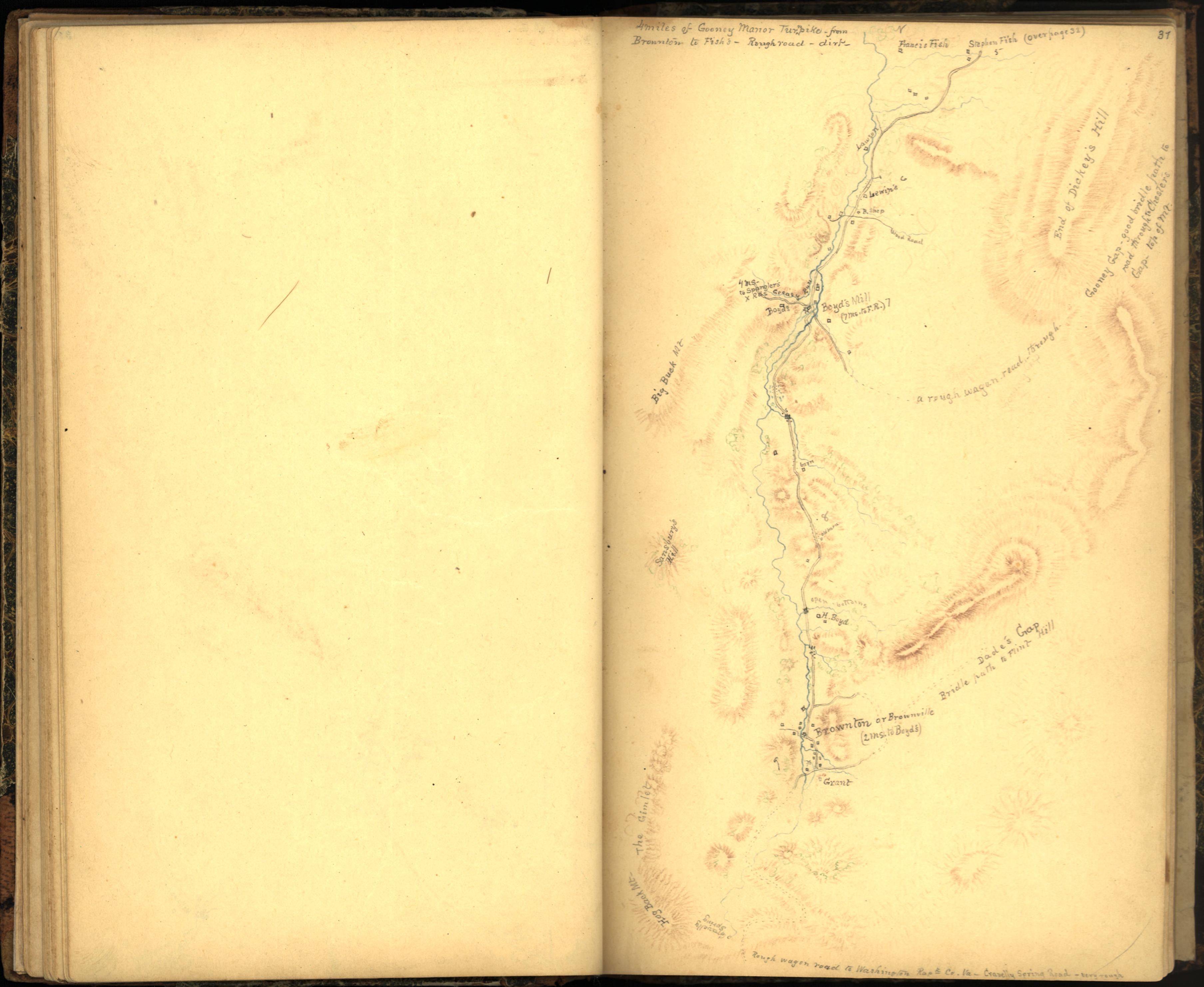 Image 40 of Sketch Book of Jed. Hotchkiss, Capt. &amp; Top. Eng., Hd. Qrs., 2nd Corps, Army of N. Virginia : Virginia from Sketch Book of Jed. Hotchkiss, Capt. &amp; Top. Eng., Hd. Qrs., 2nd Corps, Army of N. Virginia : Virginia 1862 by Relic Map Company
