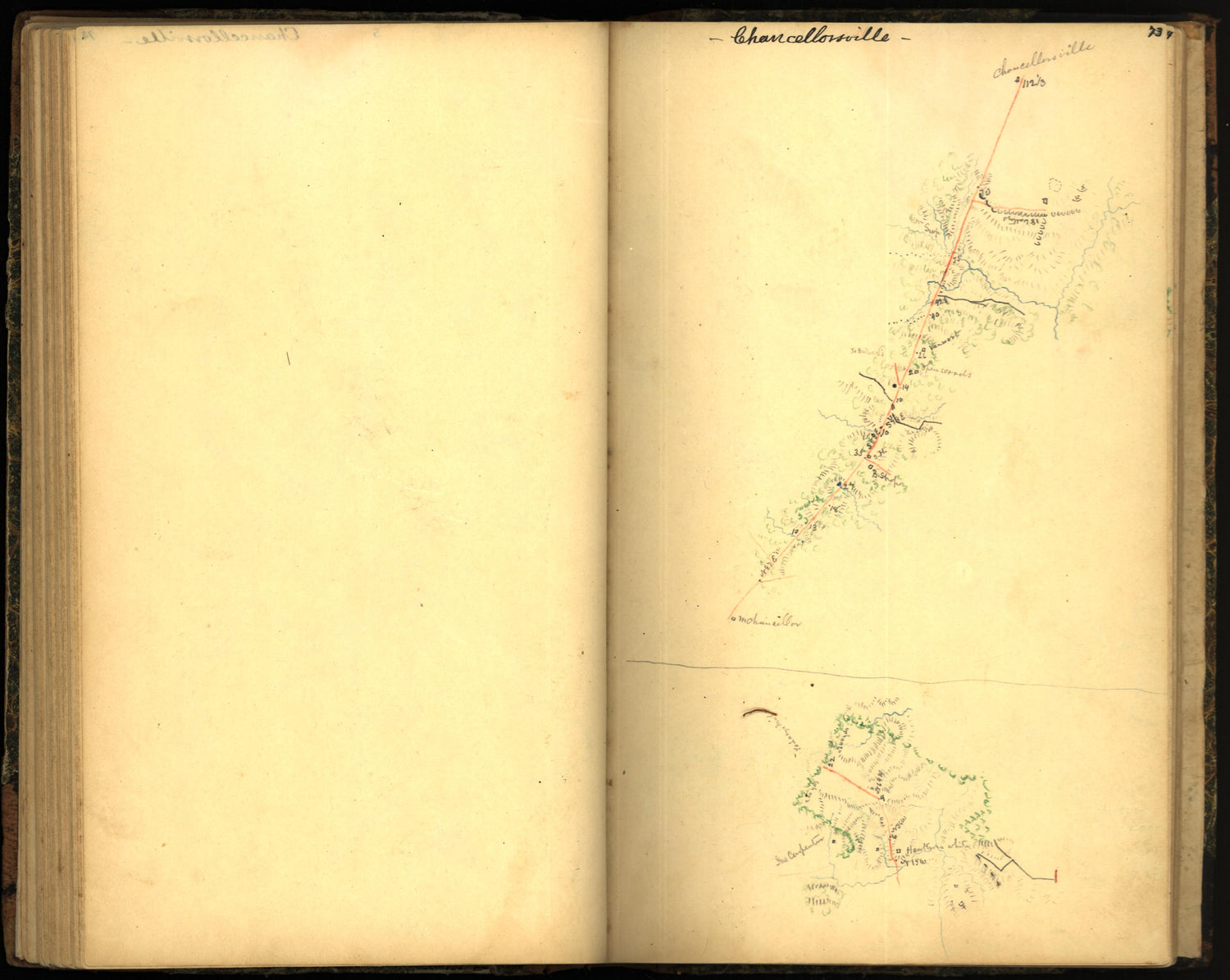 Image 81 of Sketch Book of Jed. Hotchkiss, Capt. &amp; Top. Eng., Hd. Qrs., 2nd Corps, Army of N. Virginia : Virginia from Sketch Book of Jed. Hotchkiss, Capt. &amp; Top. Eng., Hd. Qrs., 2nd Corps, Army of N. Virginia : Virginia 1862 by Relic Map Company