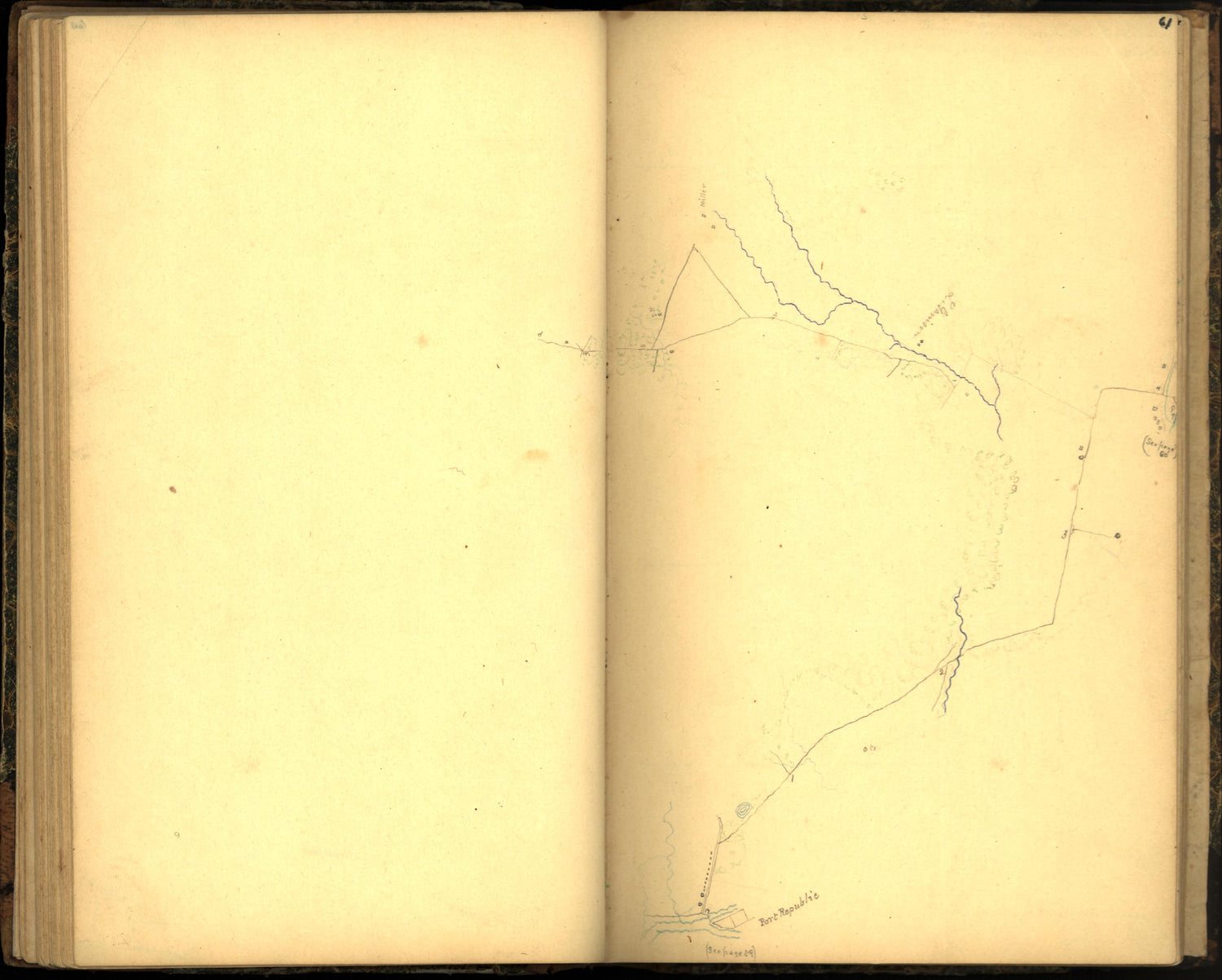 Image 69 of Sketch Book of Jed. Hotchkiss, Capt. &amp; Top. Eng., Hd. Qrs., 2nd Corps, Army of N. Virginia : Virginia from Sketch Book of Jed. Hotchkiss, Capt. &amp; Top. Eng., Hd. Qrs., 2nd Corps, Army of N. Virginia : Virginia 1862 by Relic Map Company