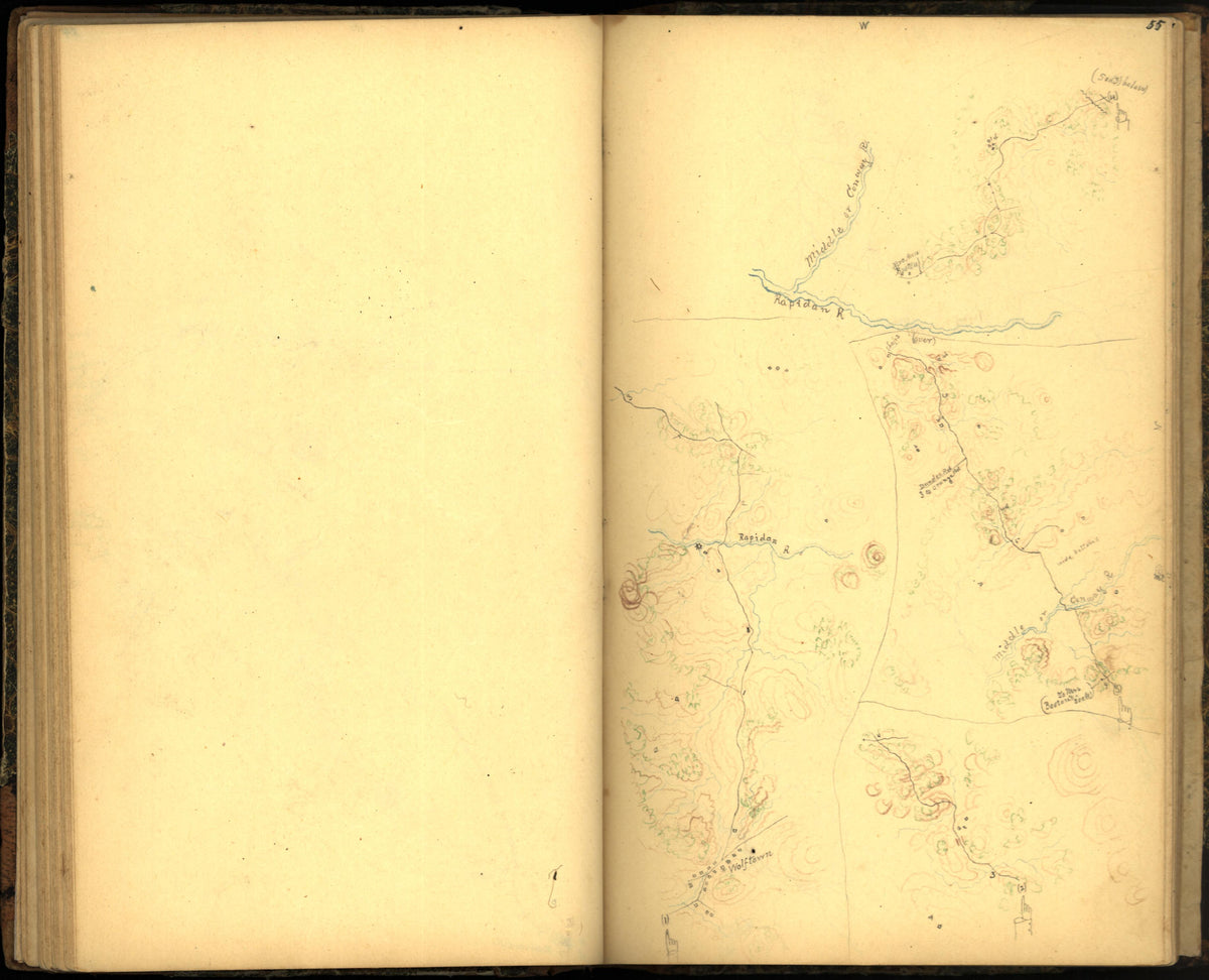 Image 63 of Sketch Book of Jed. Hotchkiss, Capt. &amp; Top. Eng., Hd. Qrs., 2nd Corps, Army of N. Virginia : Virginia from Sketch Book of Jed. Hotchkiss, Capt. &amp; Top. Eng., Hd. Qrs., 2nd Corps, Army of N. Virginia : Virginia 1862 by Relic Map Company
