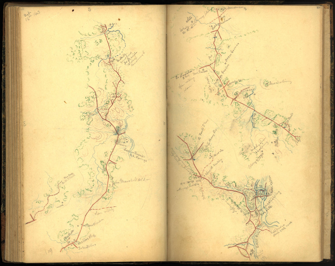 This old map of Maryland, Montgomery County, , Virginia was created by Hotchkiss, Jedediah in 1862