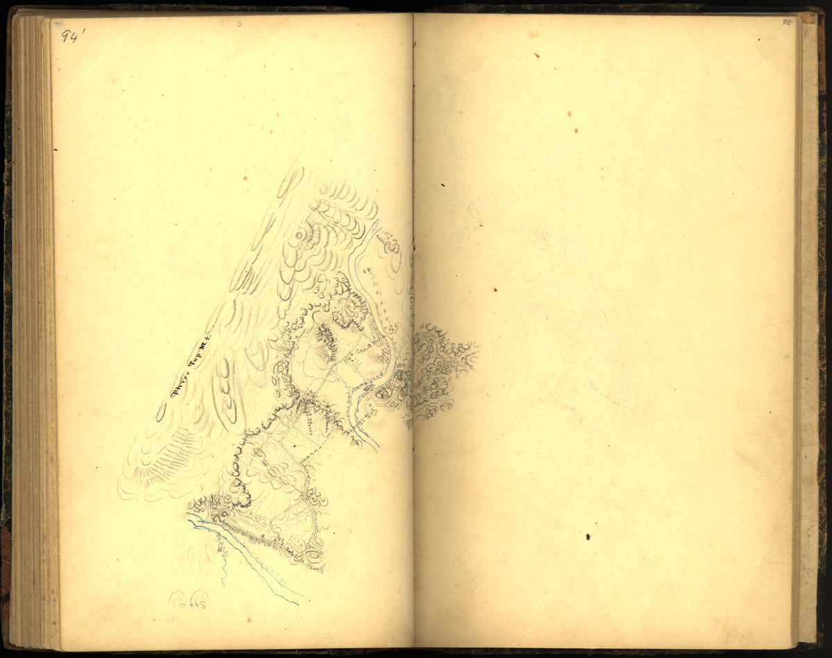 Image 104 of Sketch Book of Jed. Hotchkiss, Capt. &amp; Top. Eng., Hd. Qrs., 2nd Corps, Army of N. Virginia : Virginia from Sketch Book of Jed. Hotchkiss, Capt. &amp; Top. Eng., Hd. Qrs., 2nd Corps, Army of N. Virginia : Virginia 1862 by Relic Map Company