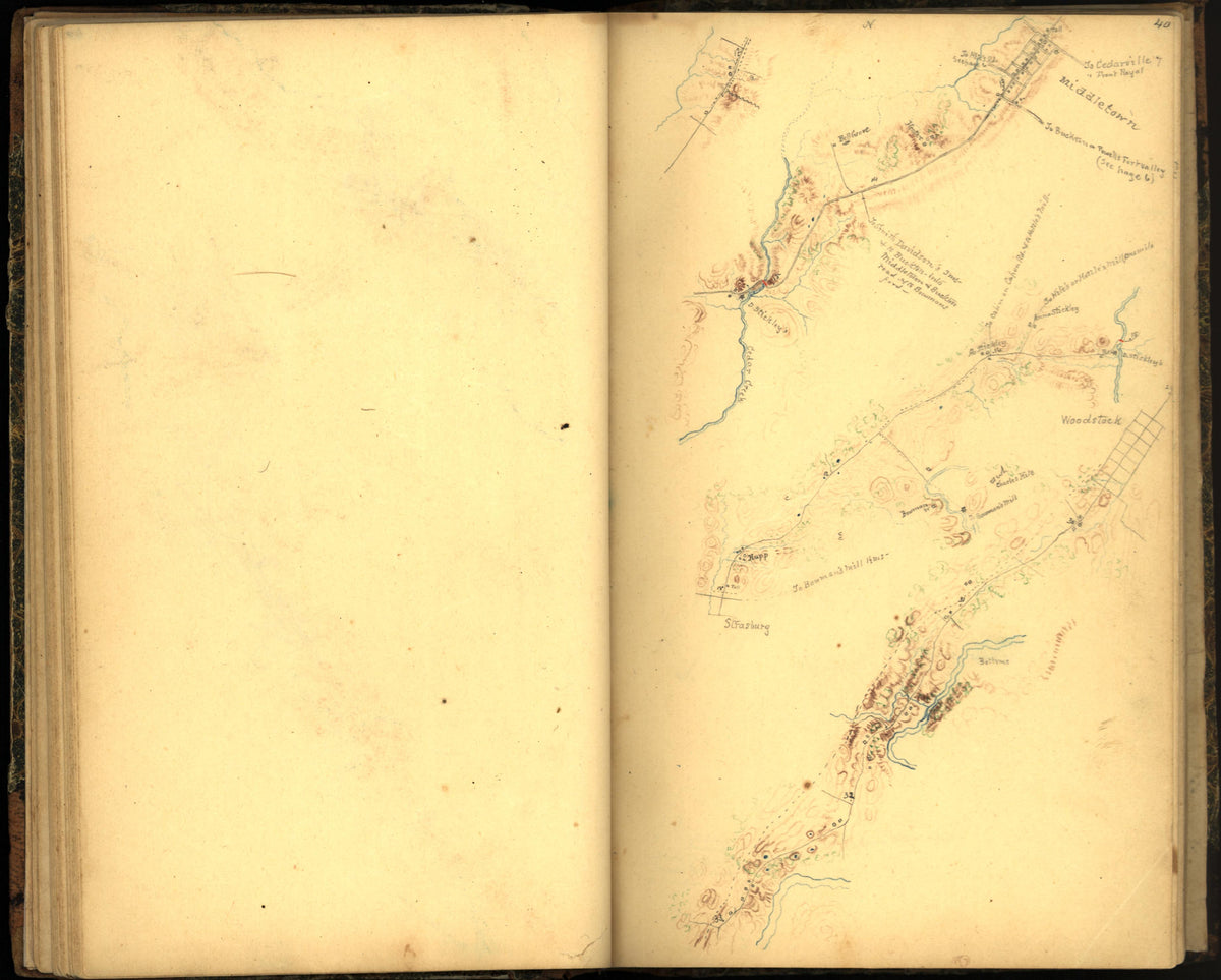 Image 48 of Sketch Book of Jed. Hotchkiss, Capt. &amp; Top. Eng., Hd. Qrs., 2nd Corps, Army of N. Virginia : Virginia from Sketch Book of Jed. Hotchkiss, Capt. &amp; Top. Eng., Hd. Qrs., 2nd Corps, Army of N. Virginia : Virginia 1862 by Relic Map Company