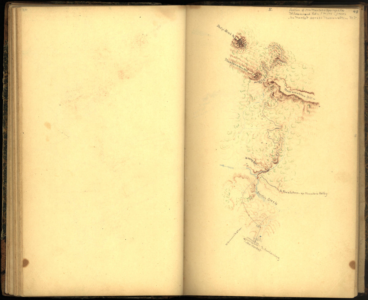 Image 51 of Sketch Book of Jed. Hotchkiss, Capt. &amp; Top. Eng., Hd. Qrs., 2nd Corps, Army of N. Virginia : Virginia from Sketch Book of Jed. Hotchkiss, Capt. &amp; Top. Eng., Hd. Qrs., 2nd Corps, Army of N. Virginia : Virginia 1862 by Relic Map Company
