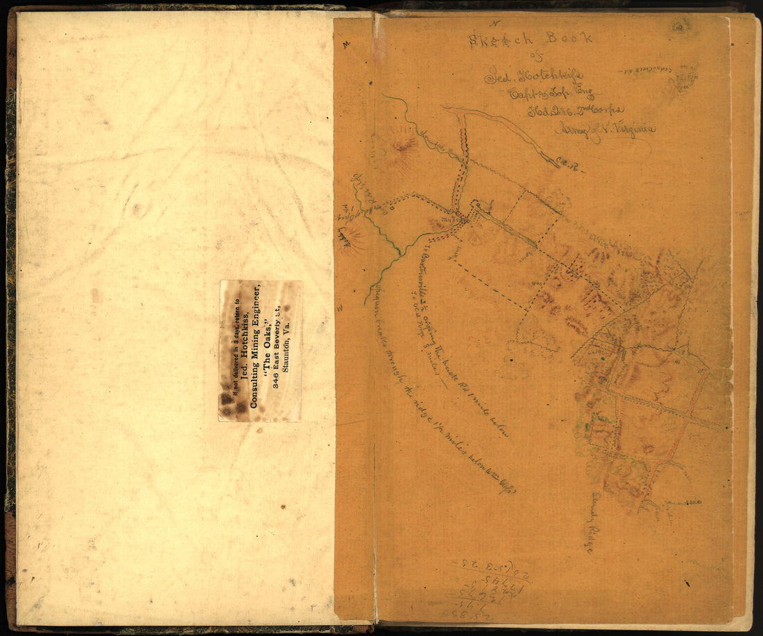 This old map of Maryland, Montgomery County, , Virginia was created by Hotchkiss, Jedediah in 1862