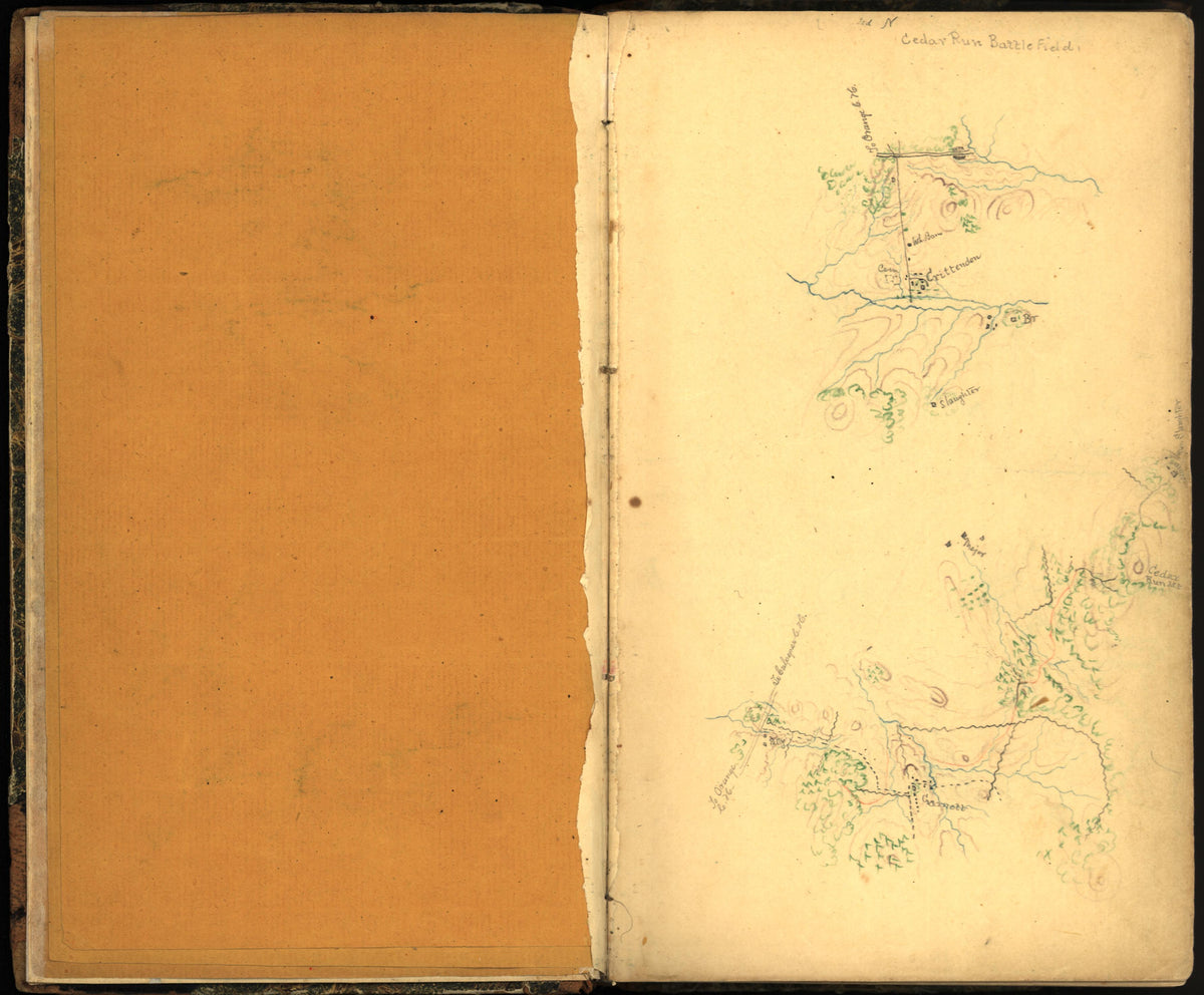 Image 7 of Sketch Book of Jed. Hotchkiss, Capt. &amp; Top. Eng., Hd. Qrs., 2nd Corps, Army of N. Virginia : Virginia from Sketch Book of Jed. Hotchkiss, Capt. &amp; Top. Eng., Hd. Qrs., 2nd Corps, Army of N. Virginia : Virginia 1862 by Relic Map Company
