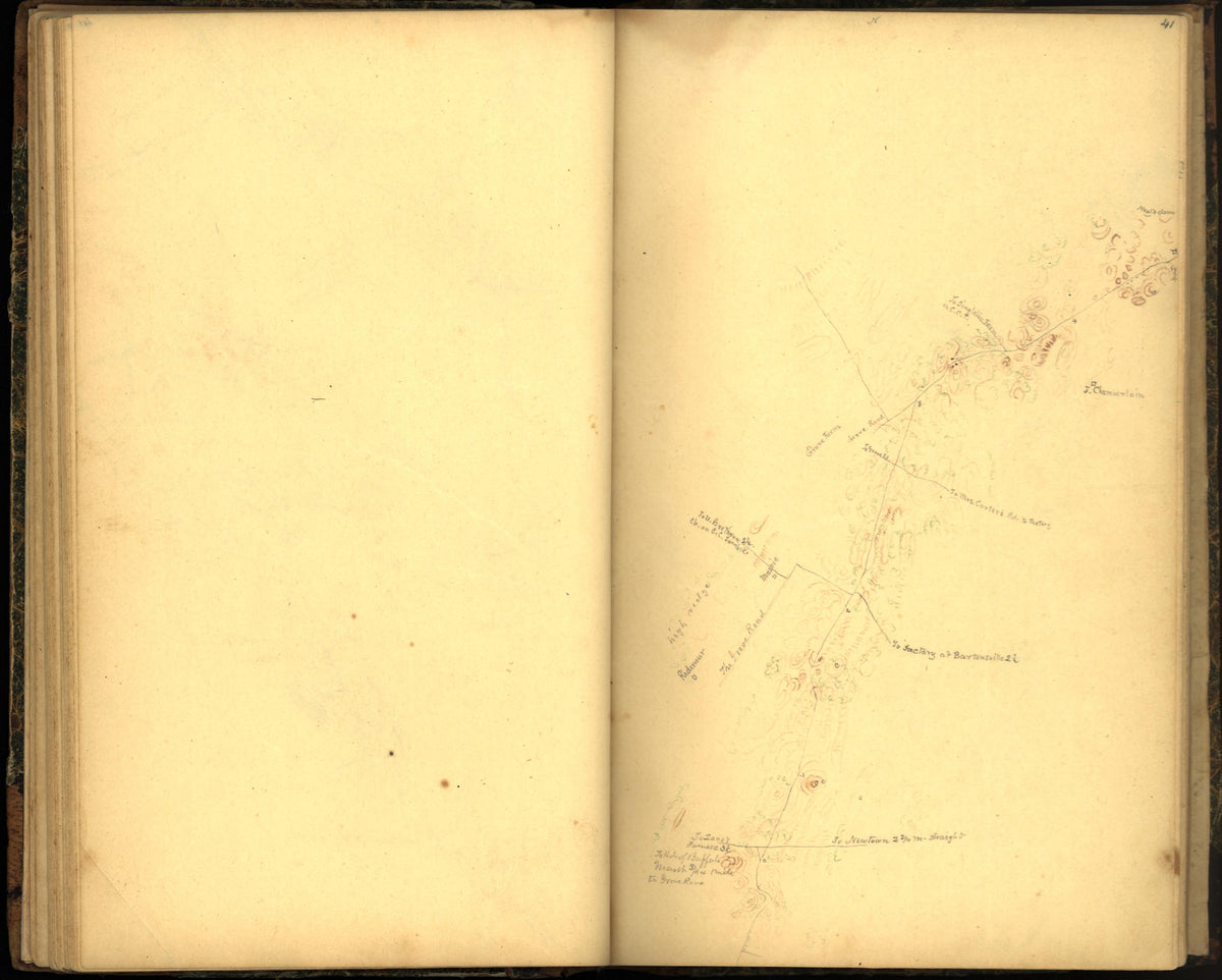Image 49 of Sketch Book of Jed. Hotchkiss, Capt. &amp; Top. Eng., Hd. Qrs., 2nd Corps, Army of N. Virginia : Virginia from Sketch Book of Jed. Hotchkiss, Capt. &amp; Top. Eng., Hd. Qrs., 2nd Corps, Army of N. Virginia : Virginia 1862 by Relic Map Company