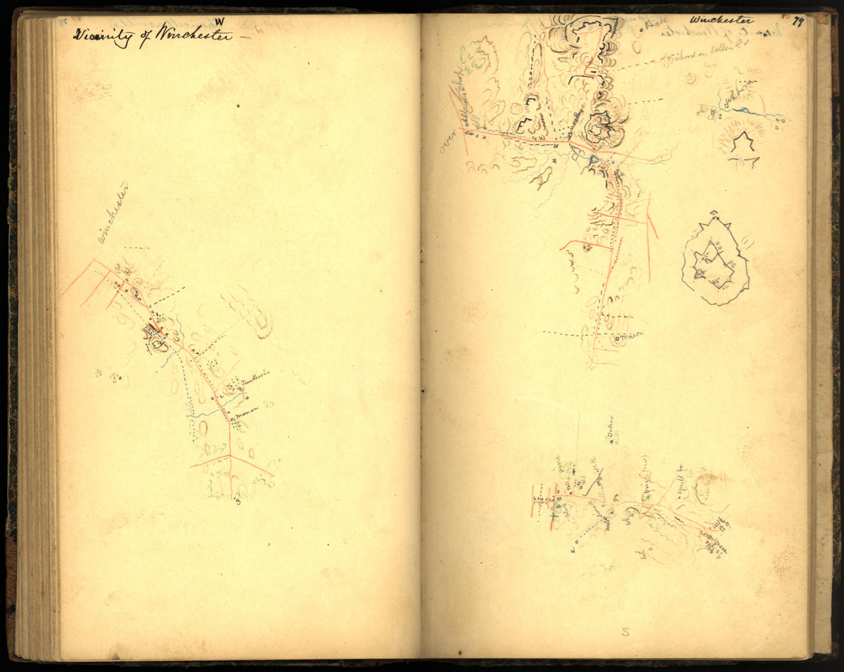 Image 87 of Sketch Book of Jed. Hotchkiss, Capt. &amp; Top. Eng., Hd. Qrs., 2nd Corps, Army of N. Virginia : Virginia from Sketch Book of Jed. Hotchkiss, Capt. &amp; Top. Eng., Hd. Qrs., 2nd Corps, Army of N. Virginia : Virginia 1862 by Relic Map Company