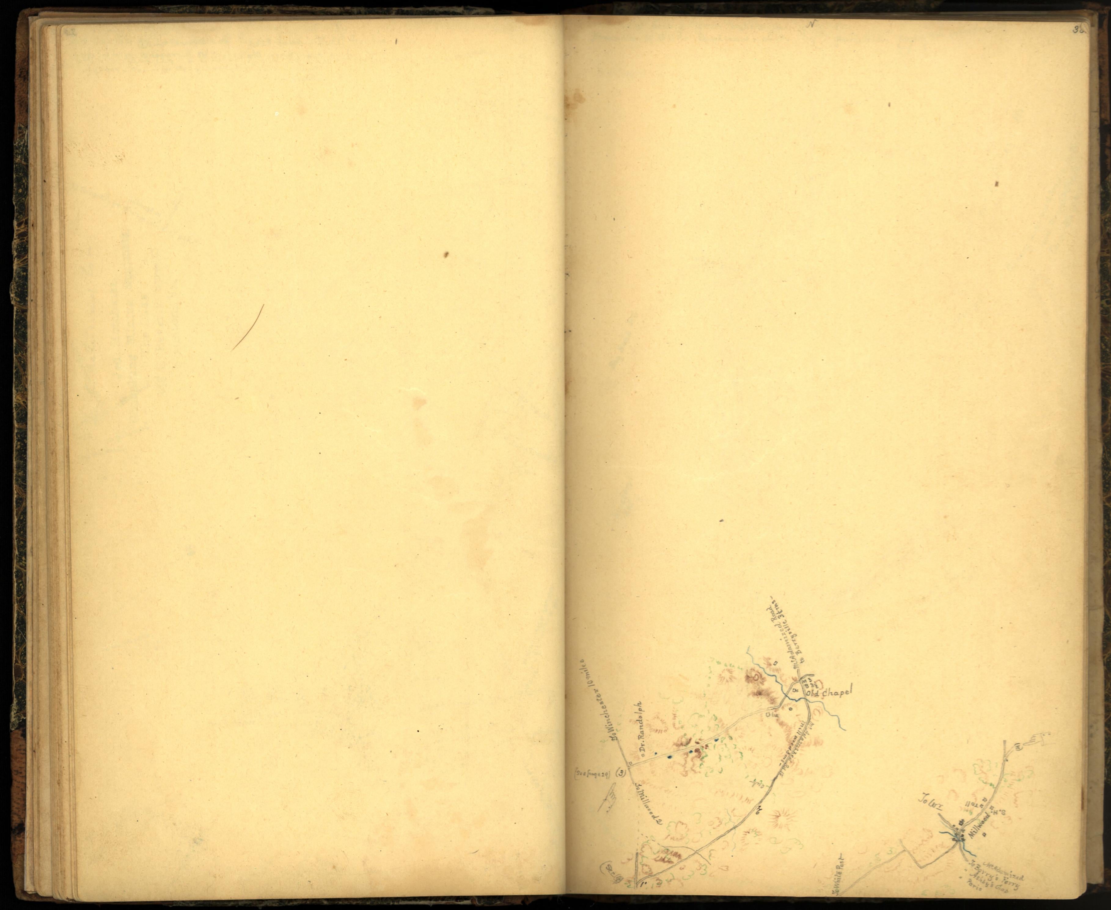Image 39 of Sketch Book of Jed. Hotchkiss, Capt. &amp; Top. Eng., Hd. Qrs., 2nd Corps, Army of N. Virginia : Virginia from Sketch Book of Jed. Hotchkiss, Capt. &amp; Top. Eng., Hd. Qrs., 2nd Corps, Army of N. Virginia : Virginia 1862 by Relic Map Company