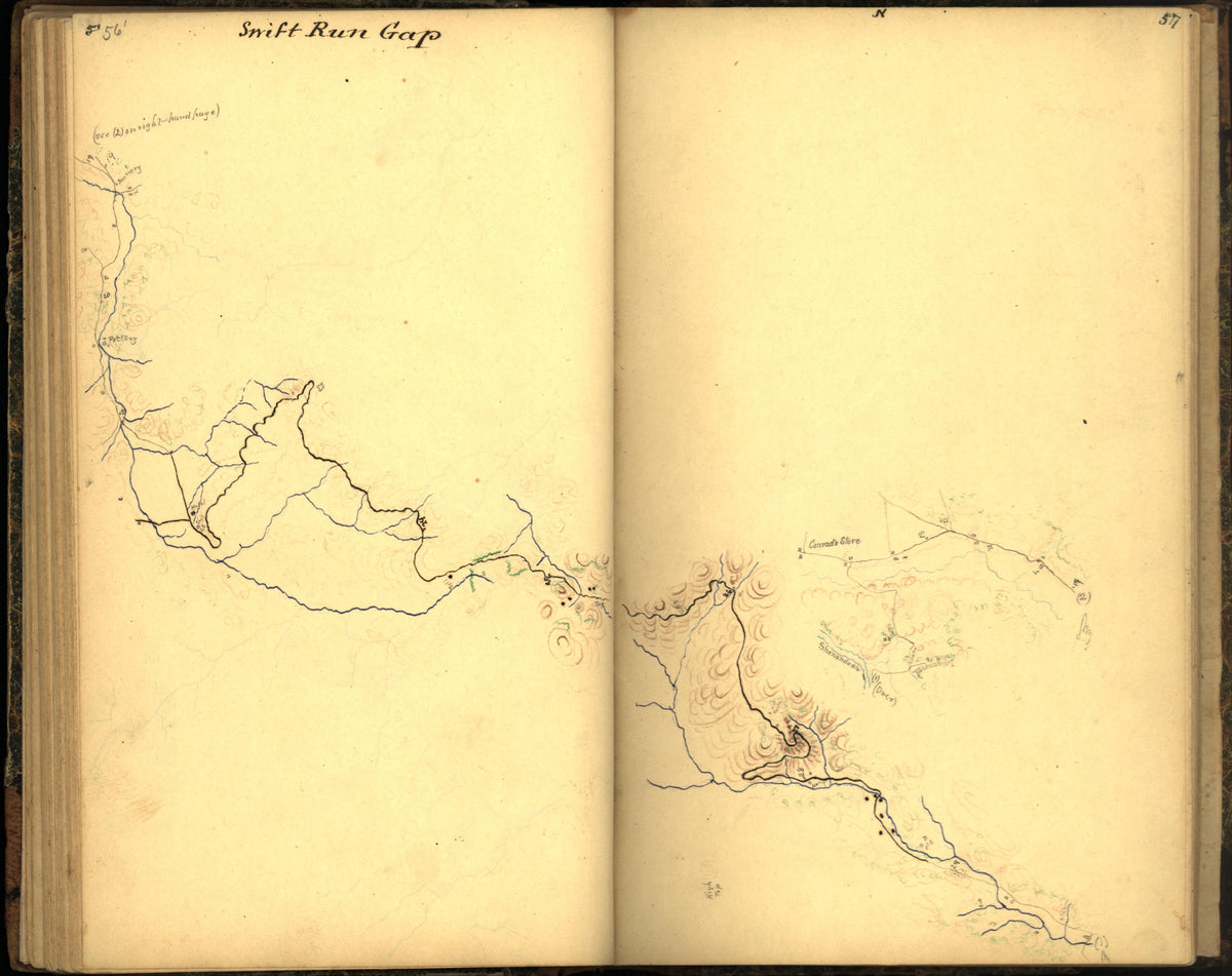 Image 65 of Sketch Book of Jed. Hotchkiss, Capt. &amp; Top. Eng., Hd. Qrs., 2nd Corps, Army of N. Virginia : Virginia from Sketch Book of Jed. Hotchkiss, Capt. &amp; Top. Eng., Hd. Qrs., 2nd Corps, Army of N. Virginia : Virginia 1862 by Relic Map Company